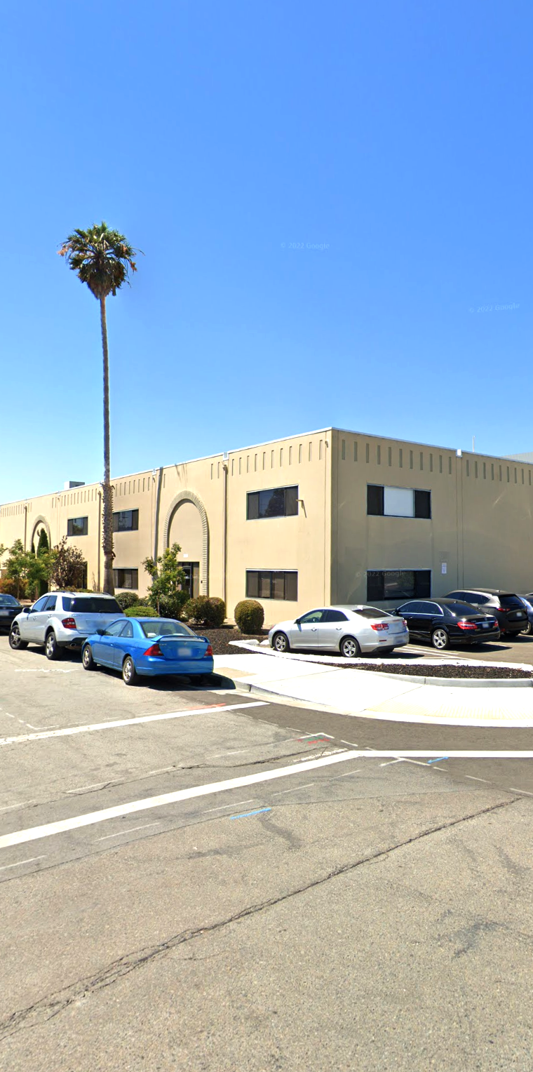 Exterior of our design and production studio where clients can visit in person in Burlingame, CA