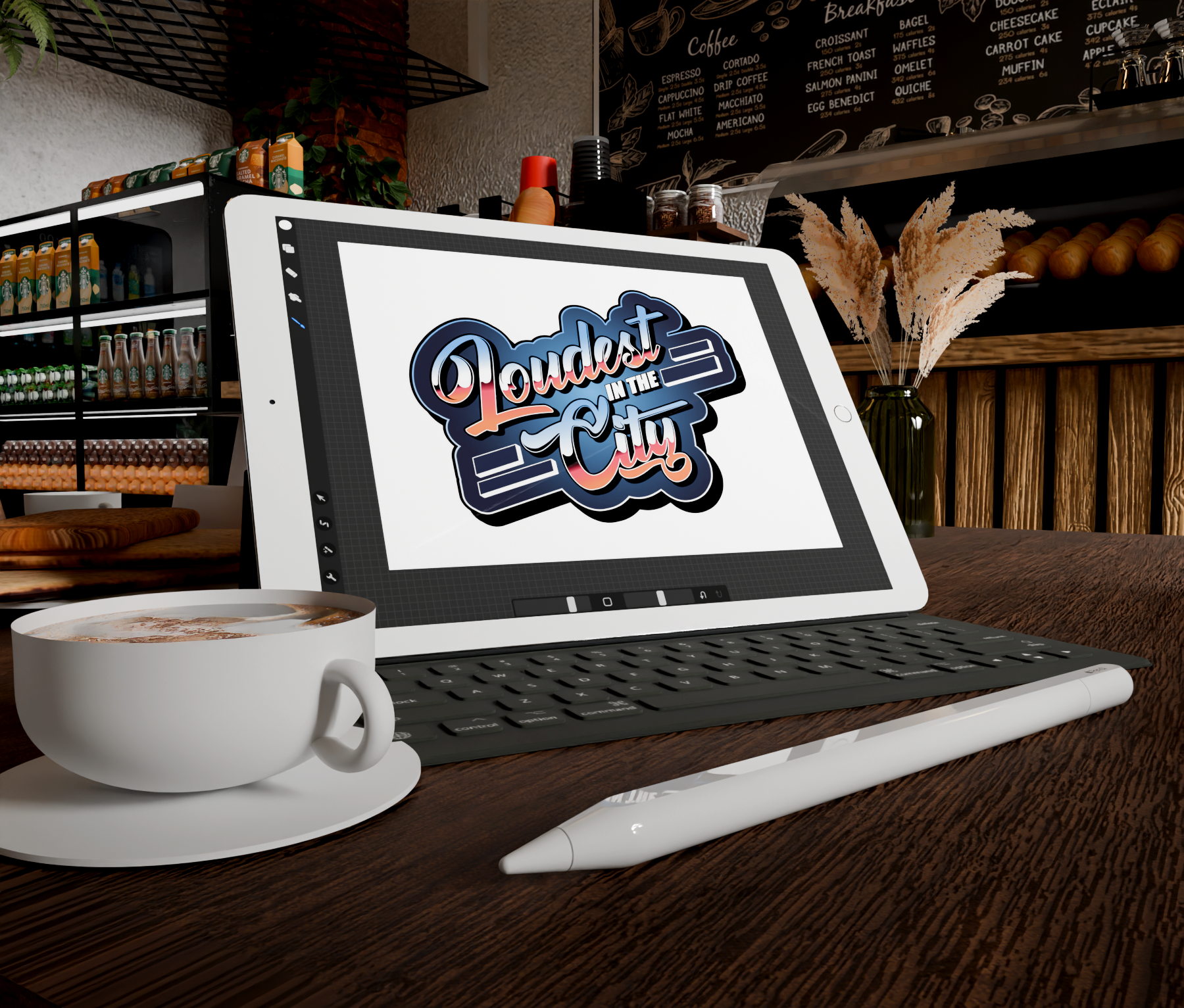 Bold wordmark logo redesign with a strong, modern typographic style