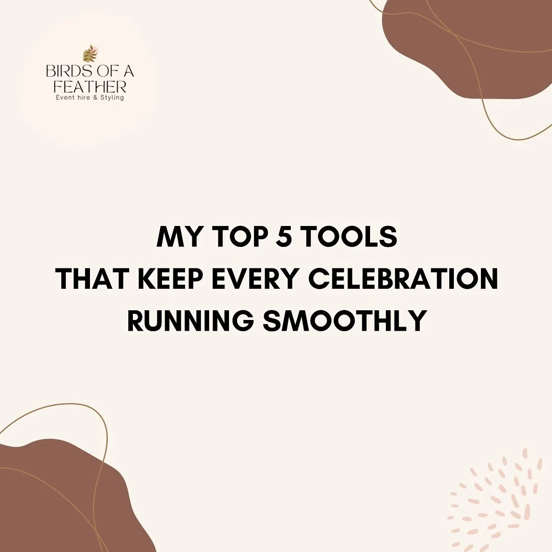 Behind every beautiful setup? A whole lot of organised chaos and these 5 tools keep it together.

They might not be glamorous, but they&rsquo;re the reason I can focus on what truly matters, creating celebrations that feel effortless, intentional and