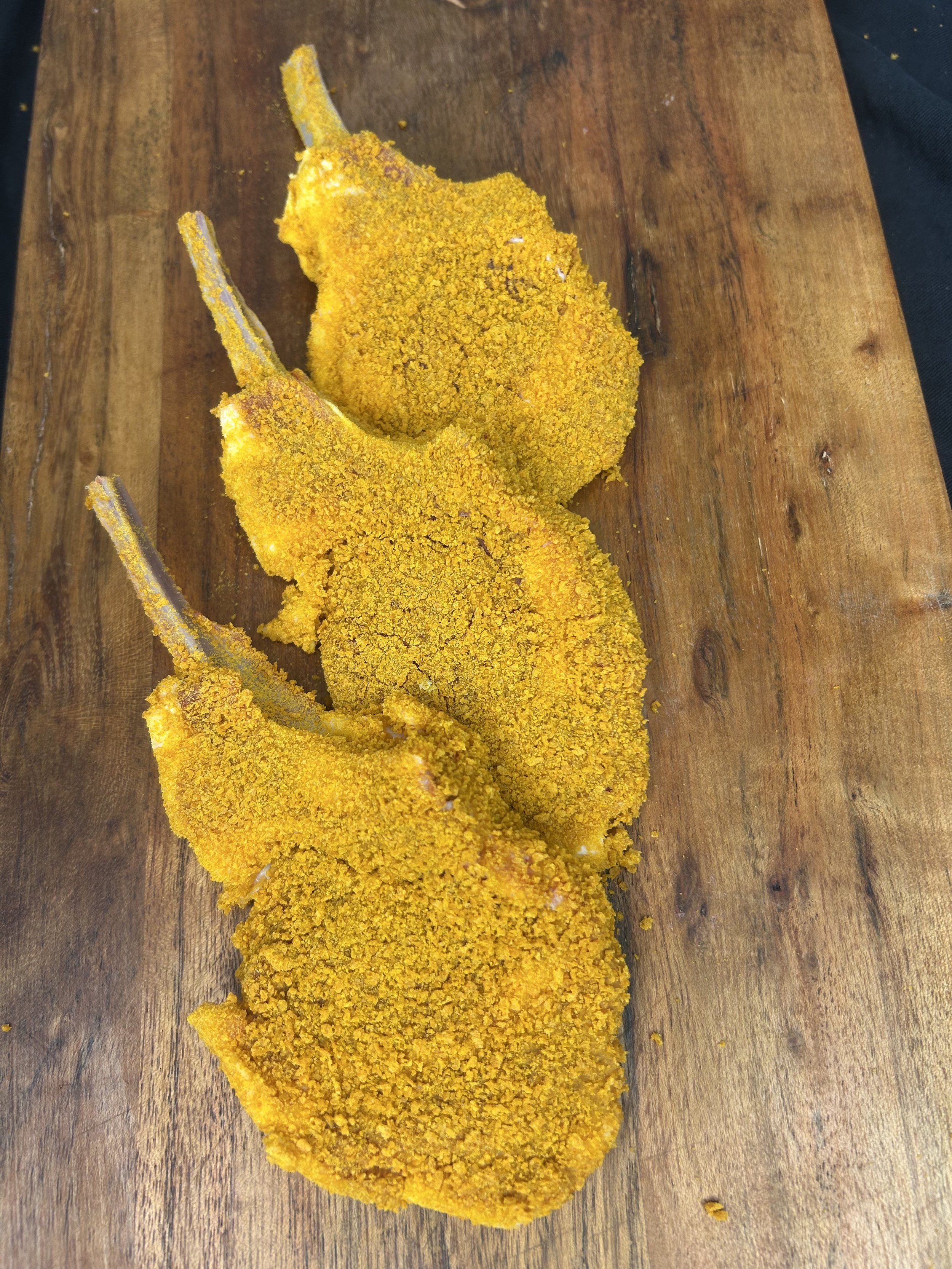 500g Crumbed Lamb cutlets