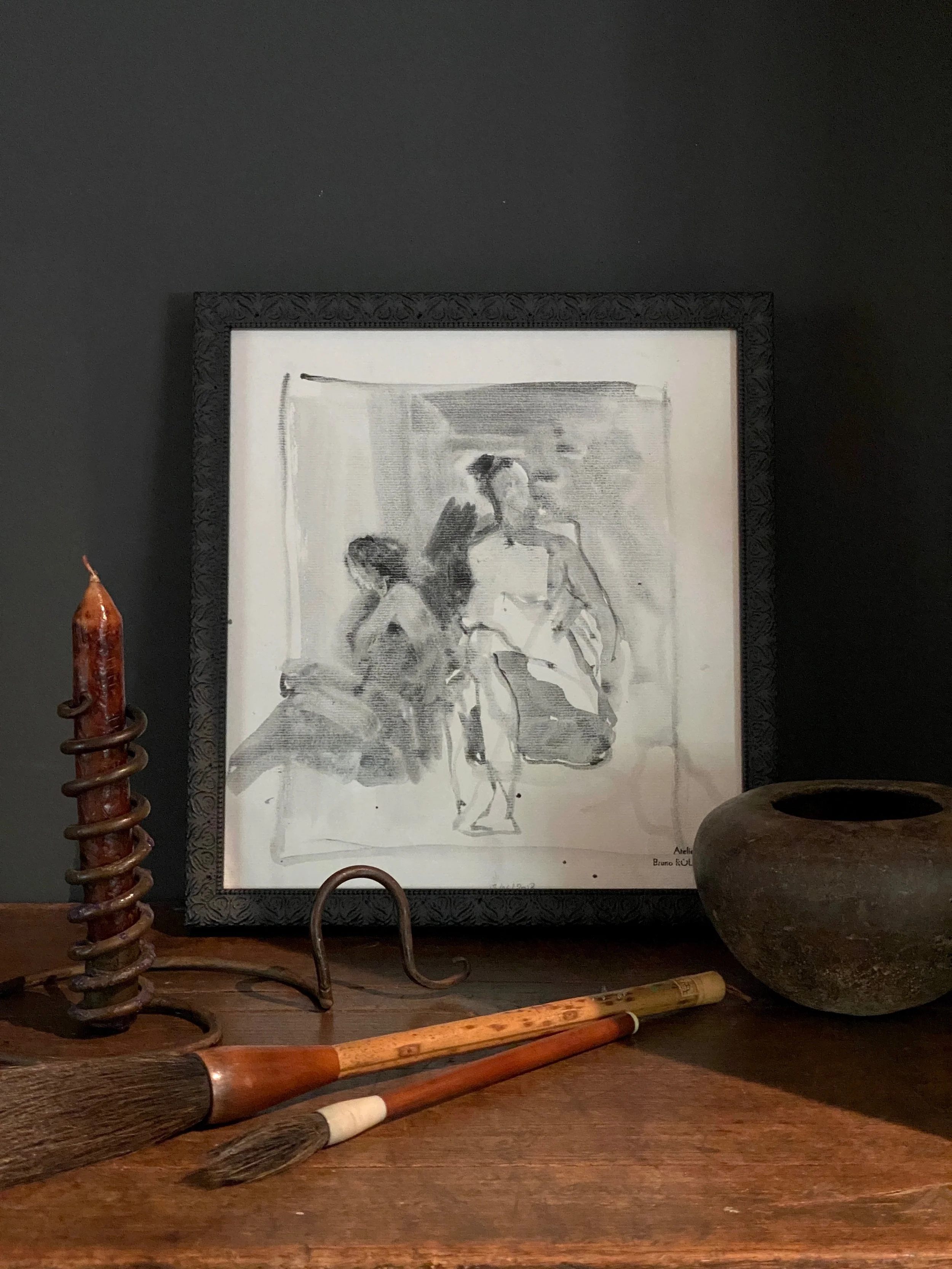 Seated Ladies Charcoal Study