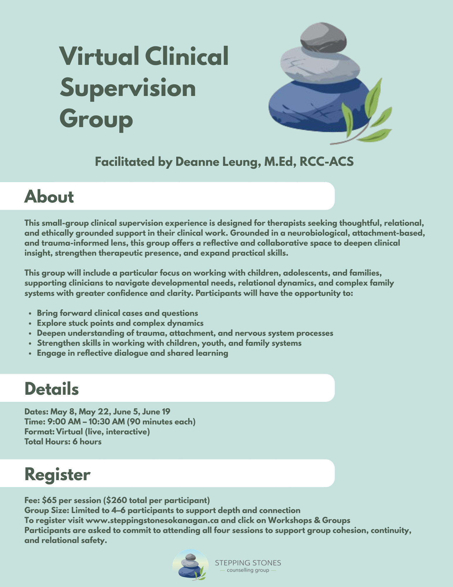 Virtual Clinical Supervision Group