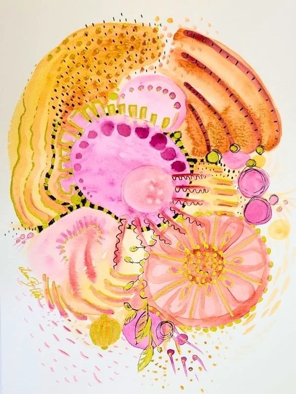 Baby Girl, 12" x 9" Watercolor -$160