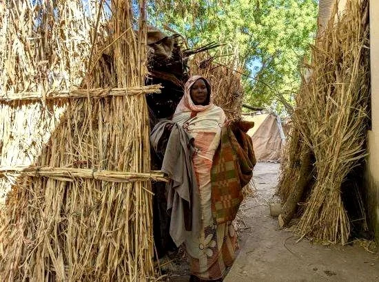 A woman in conflict-ridden Sudan