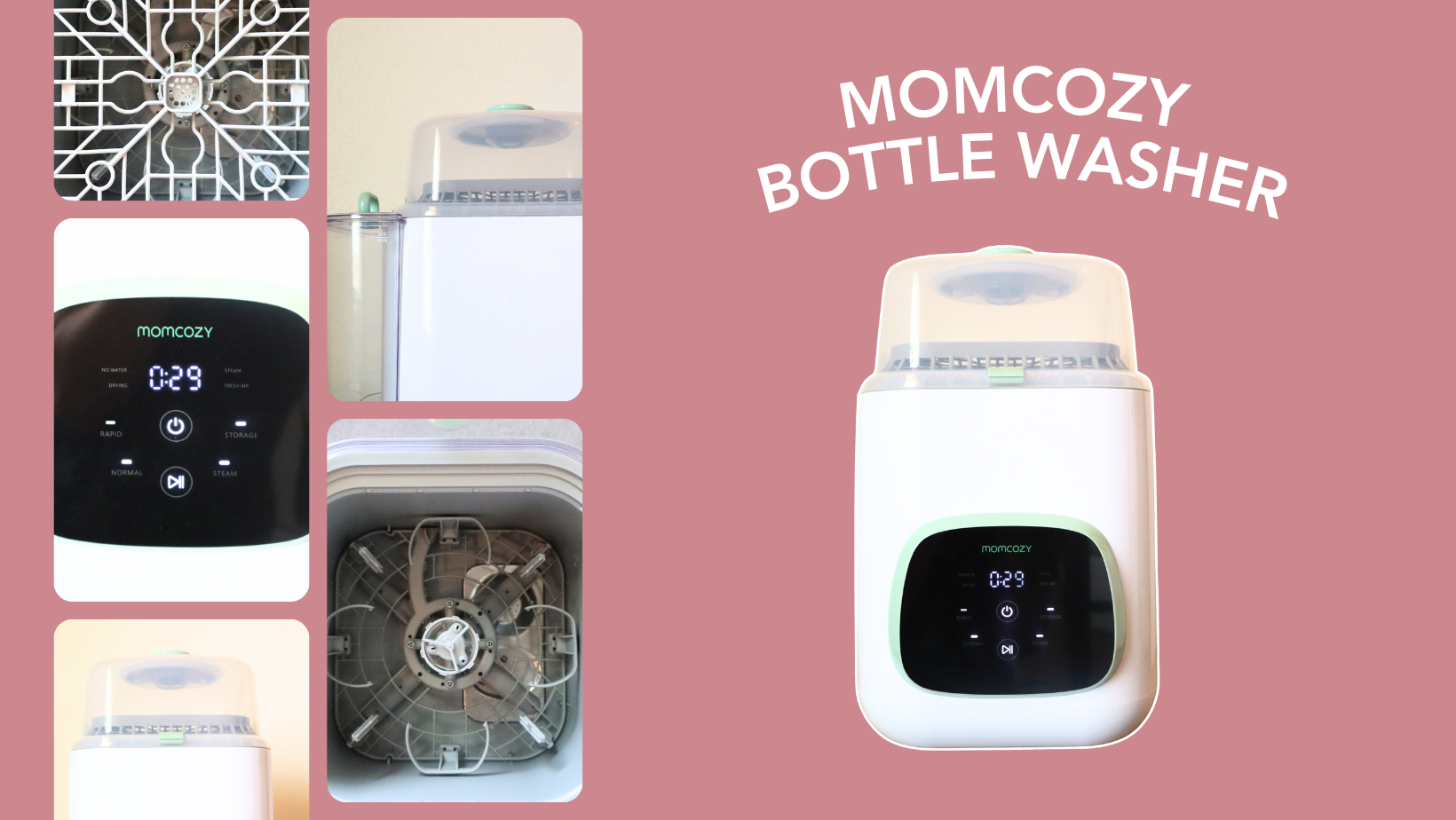 Up close image of momcozy bottle washer comparison
