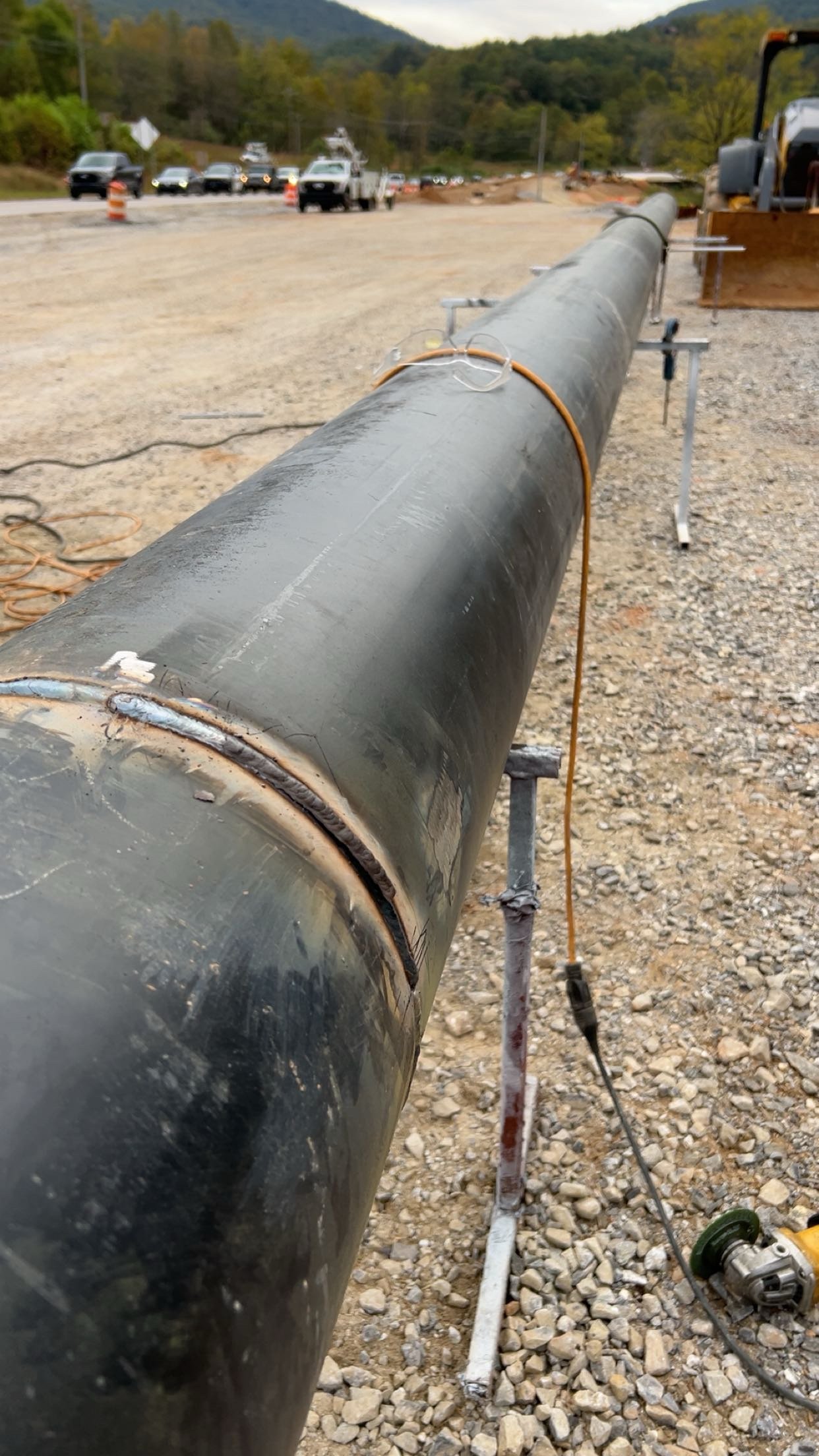 GDOT certified welders performing pipe casing welding near Atlanta, Georgia.