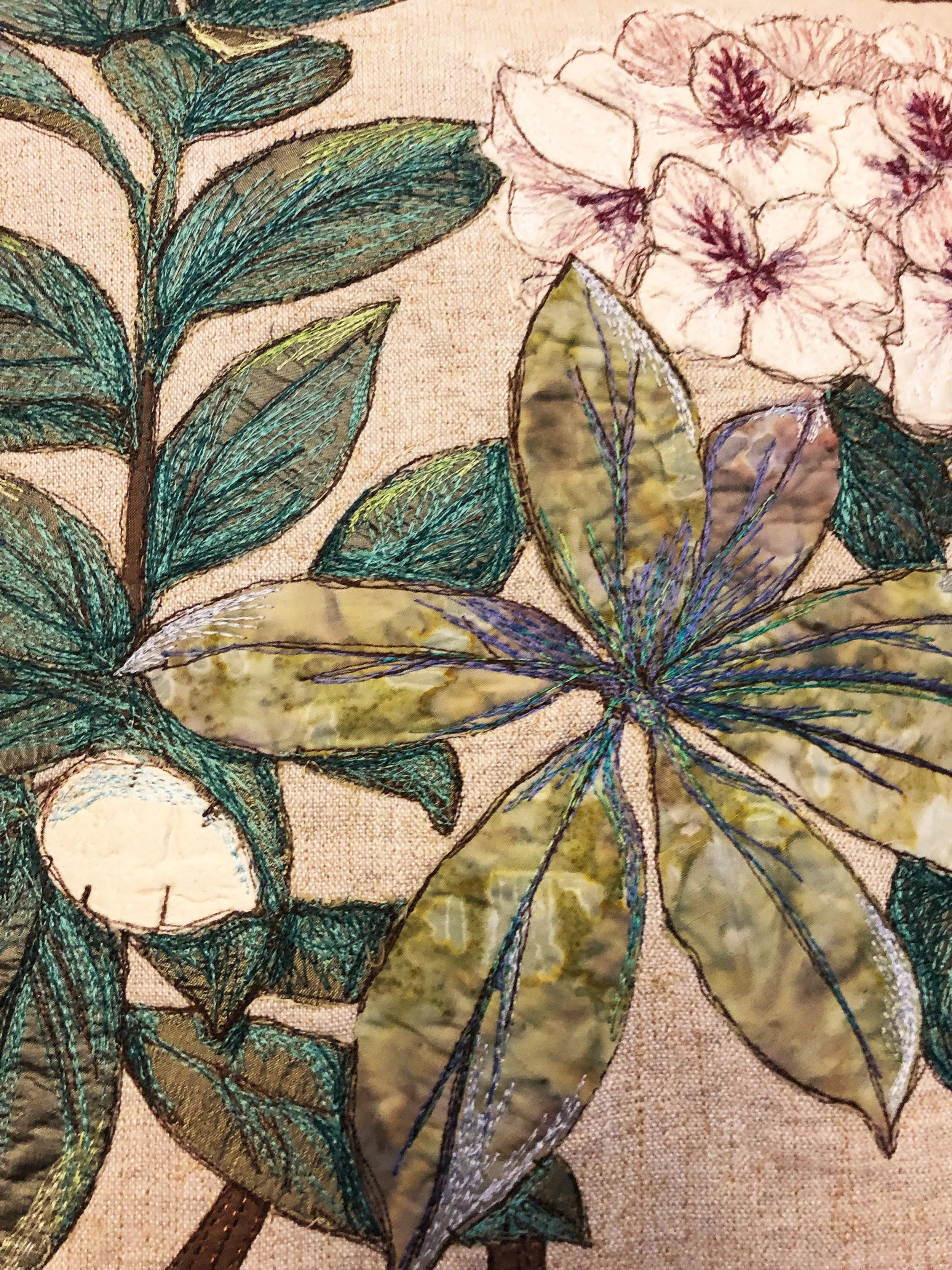 Sold Botanical Floral Pillow 18 x18