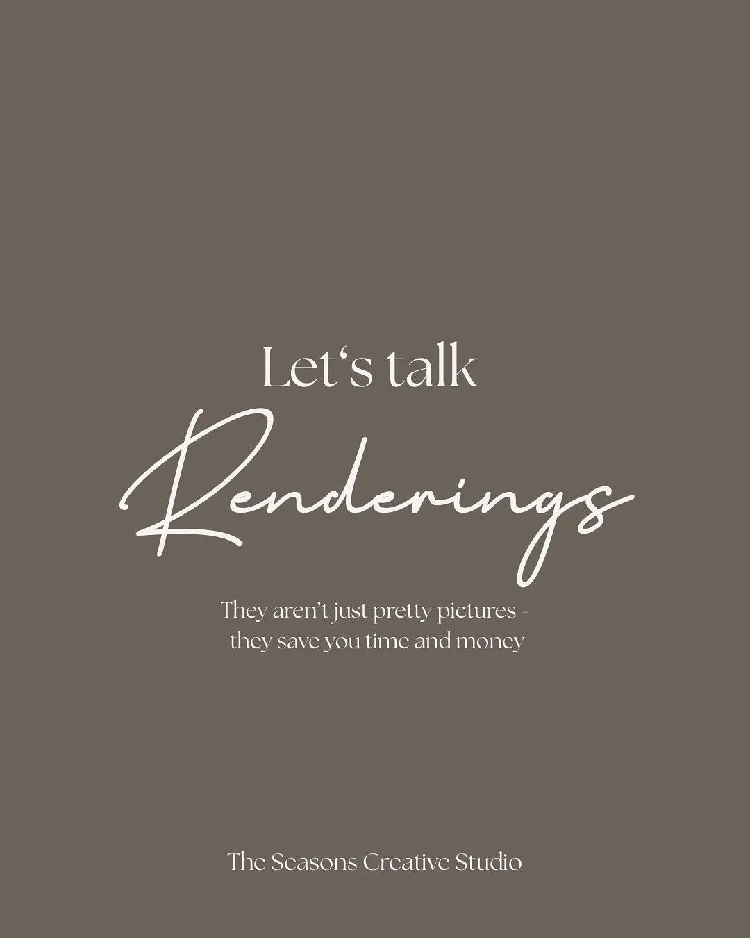 Your clients don&rsquo;t just need plans &mdash; they need a vision. Swipe to see why renderings are a game changer. 

#theseasonscreativestudio #thescstudio #renderings #renderingservices #drafting #media #design