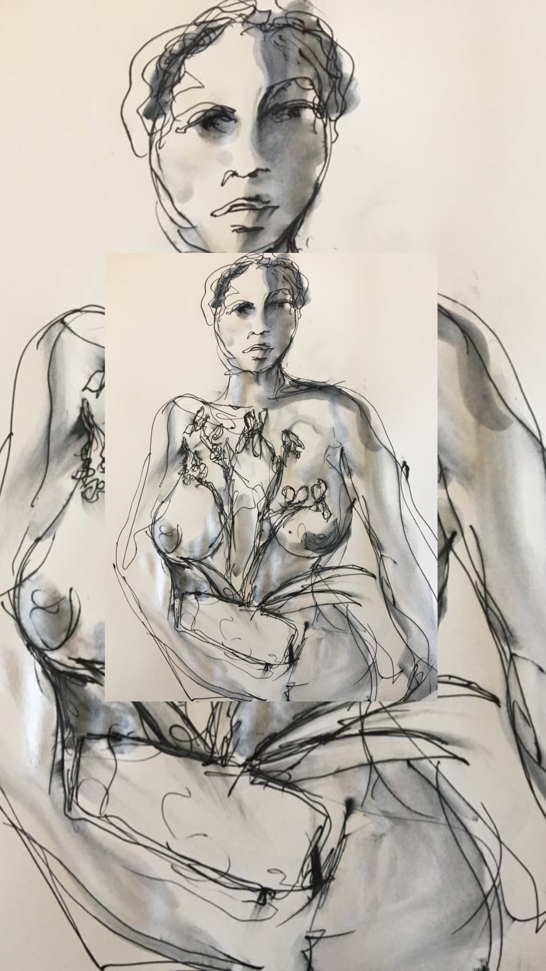 Grey Minimalist Botanical Photo Frame Mockup (4).png