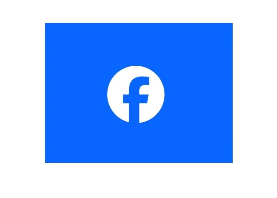 Facebook logo on a blue background