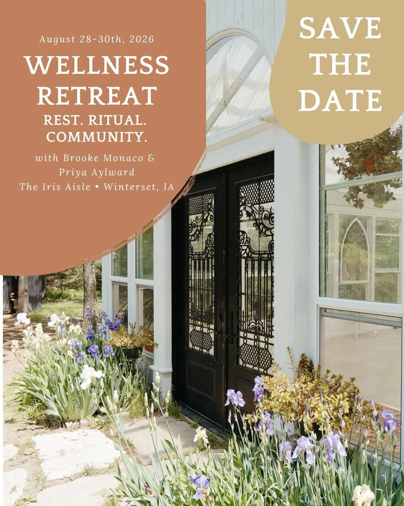 WELLNESS RETREAT TEASER ✨ SAVE &bull; THE &bull; DATE

Welcome to a weekend of deep nourishment.

This retreat weaves together yoga therapy, Ayurveda, rest, &amp; intentional connection &mdash; all in one space, all in one weekend. A place to soften 