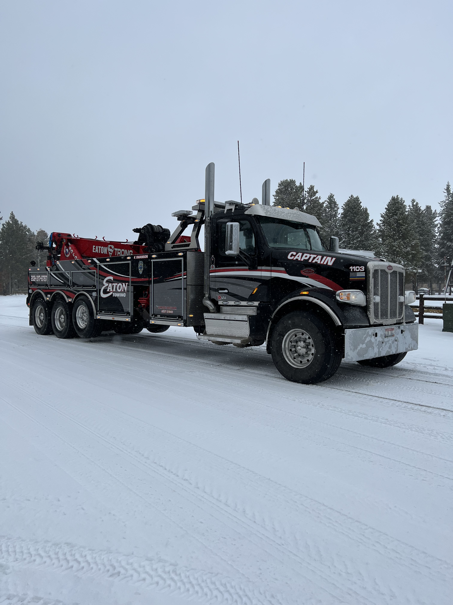 Eaton Road Solutions service truck ready for winter roadside response