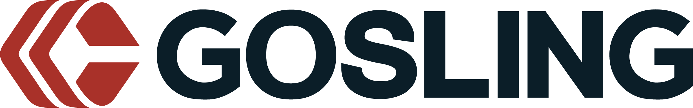 Gosling logo featuring a red geometric shape and the word 'Gosling' in bold black letters.