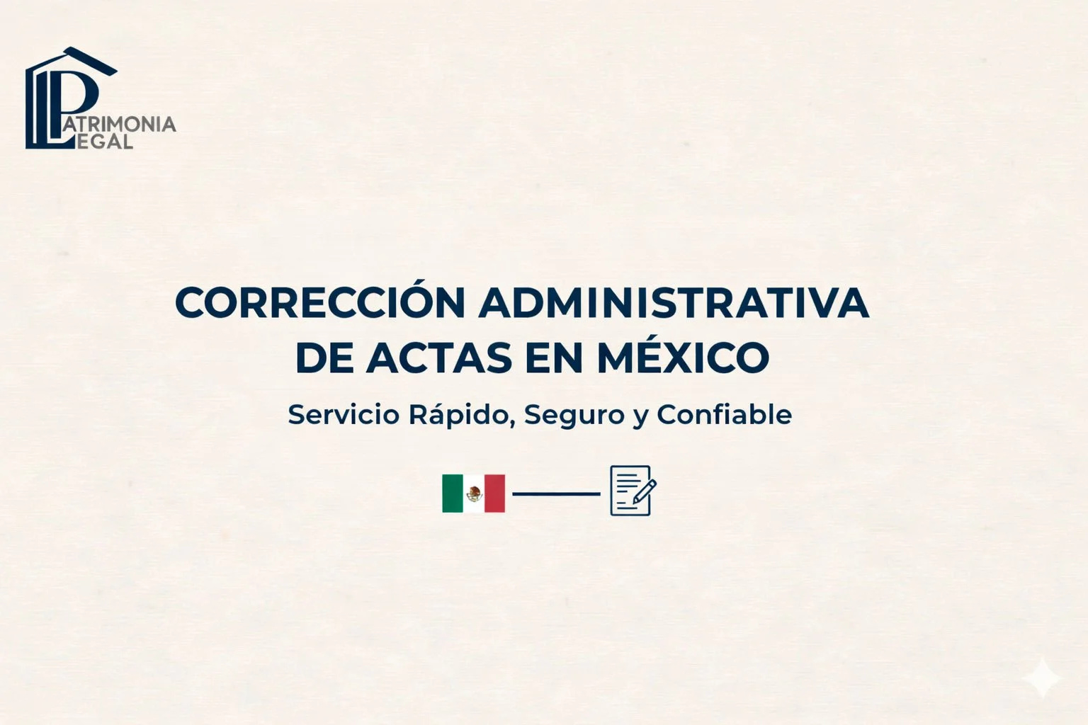 Corrección Administrativa de Actas en México