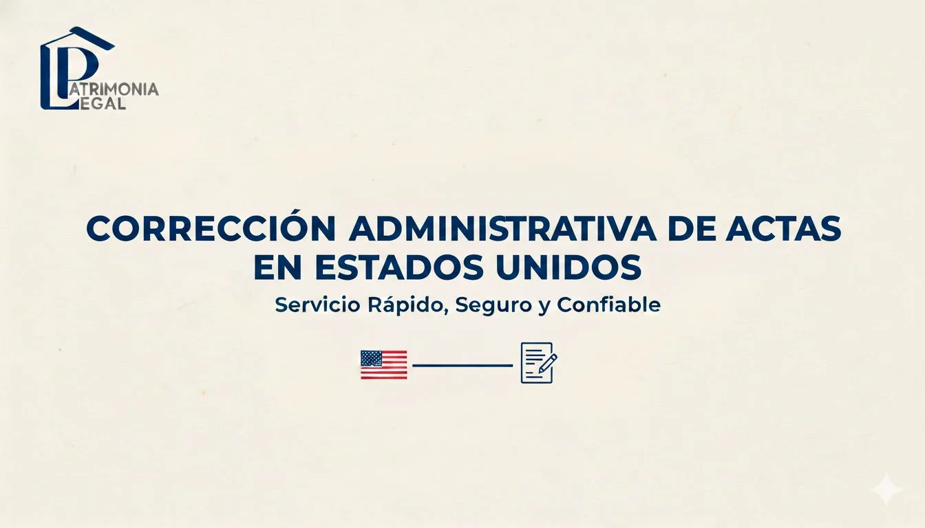 Corrección administrativa de actas en Estados Unidos