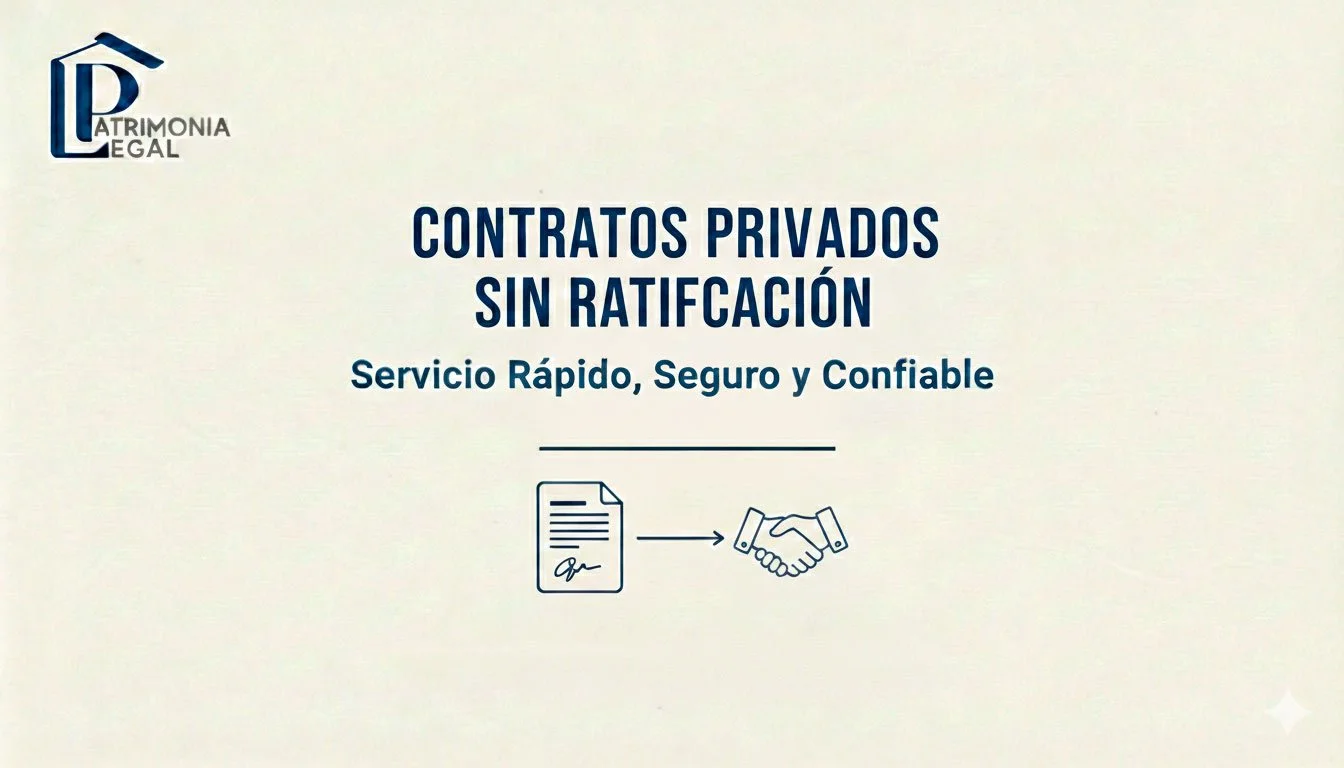 Contratos privados sin ratificación