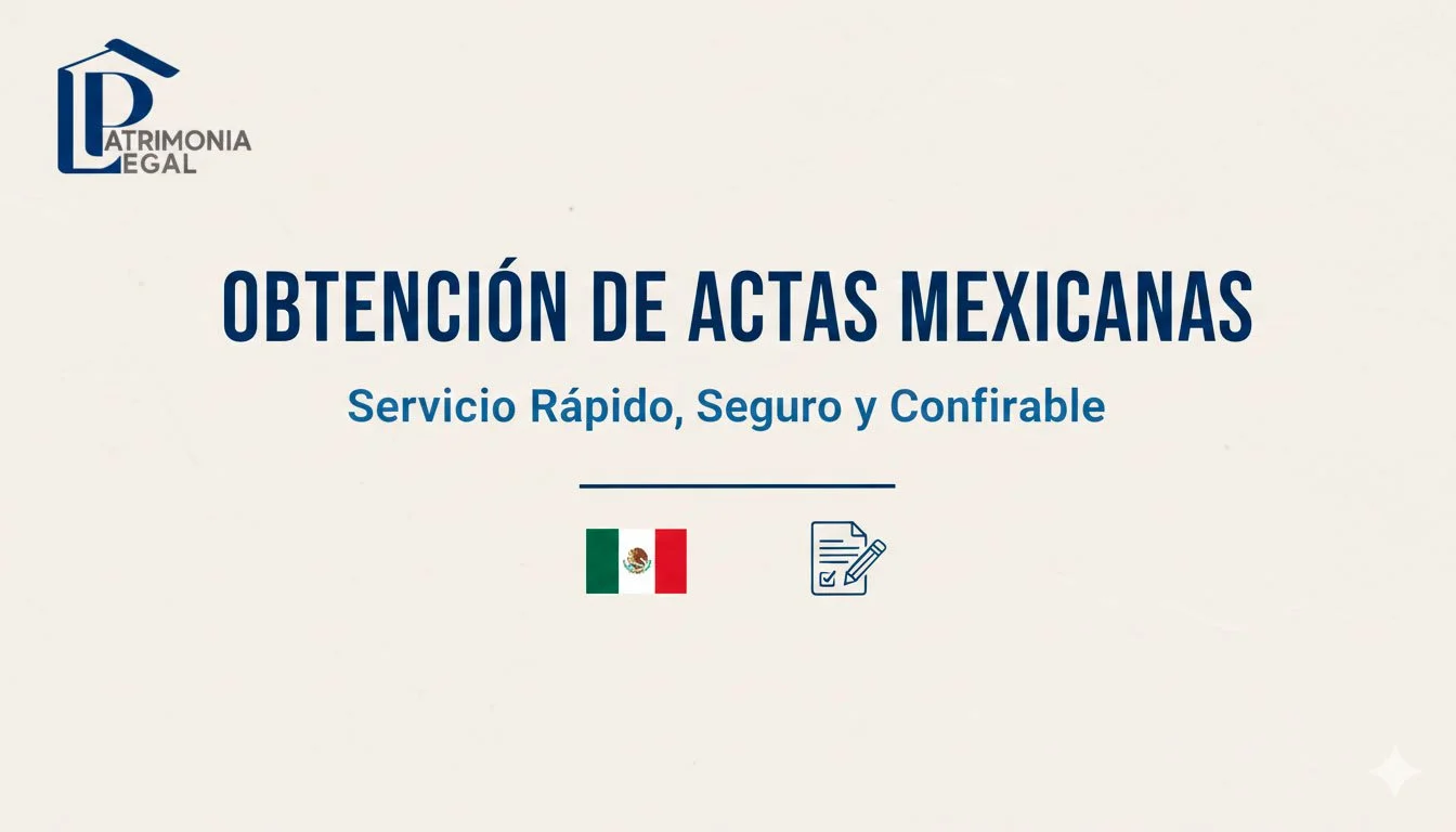 Obtención de actas mexicanas