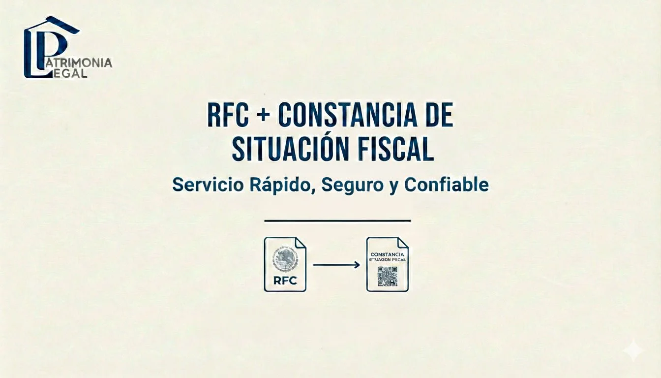 RFC + Constancia de Situación Fiscal