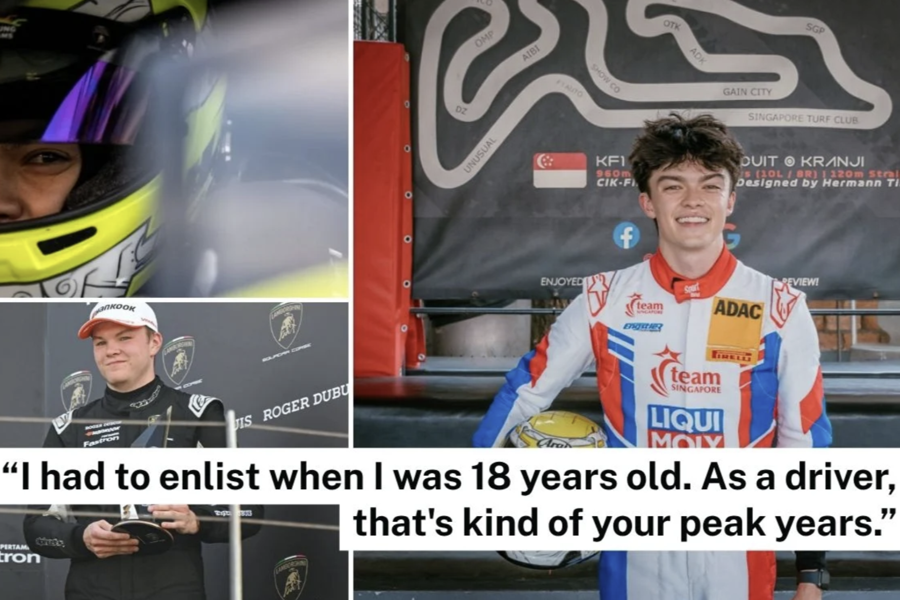 S’porean racer Ethan Brown paused career for NS at 18, is now first local in European GT championship