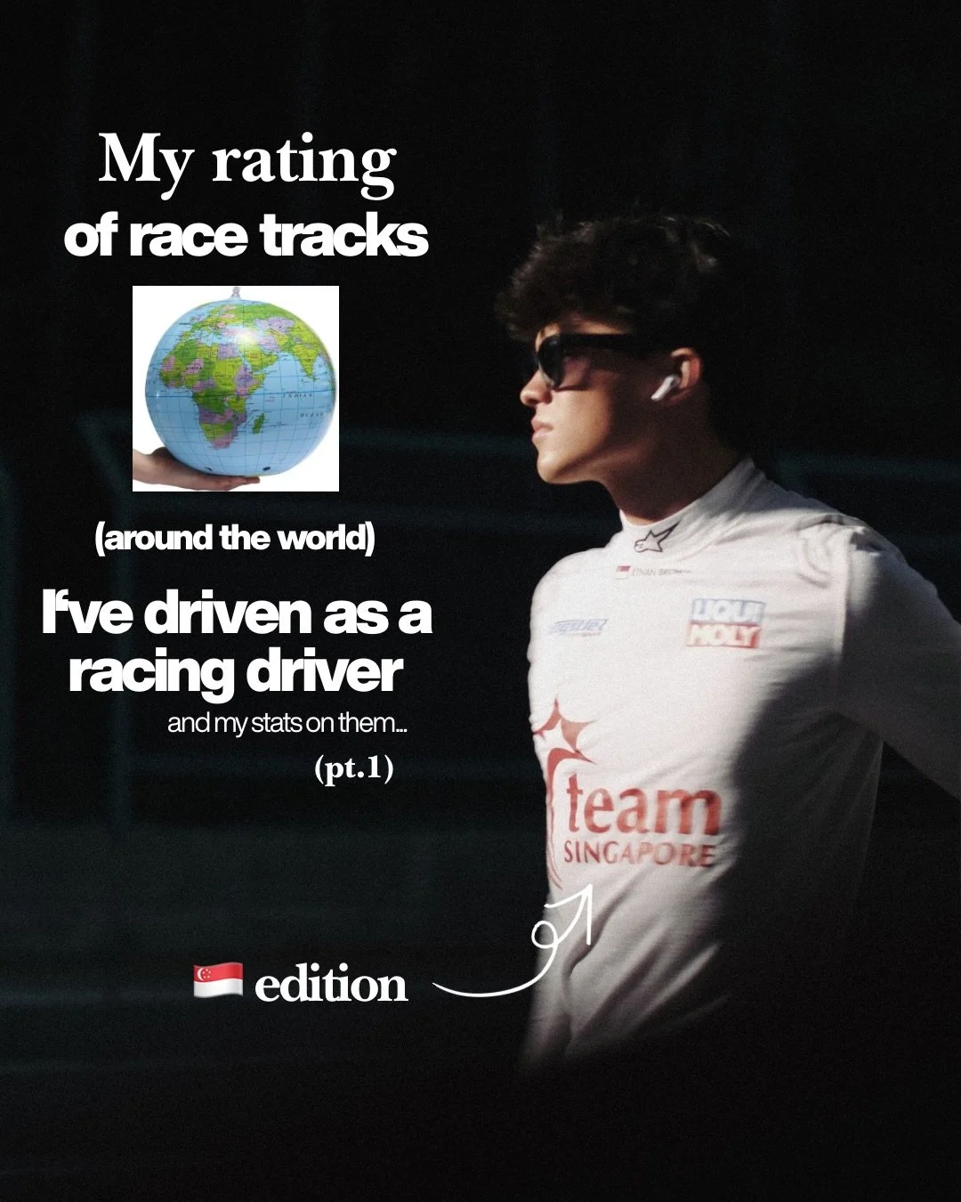 5 of my favourite tracks that I&rsquo;ve driven so far across Asia, Europe and Australia in either a Super Trofeo, GT3 or Formula 3. 

Every track has something unique about it, whether it&rsquo;s the layout, culture of the country it&rsquo;s in, or 