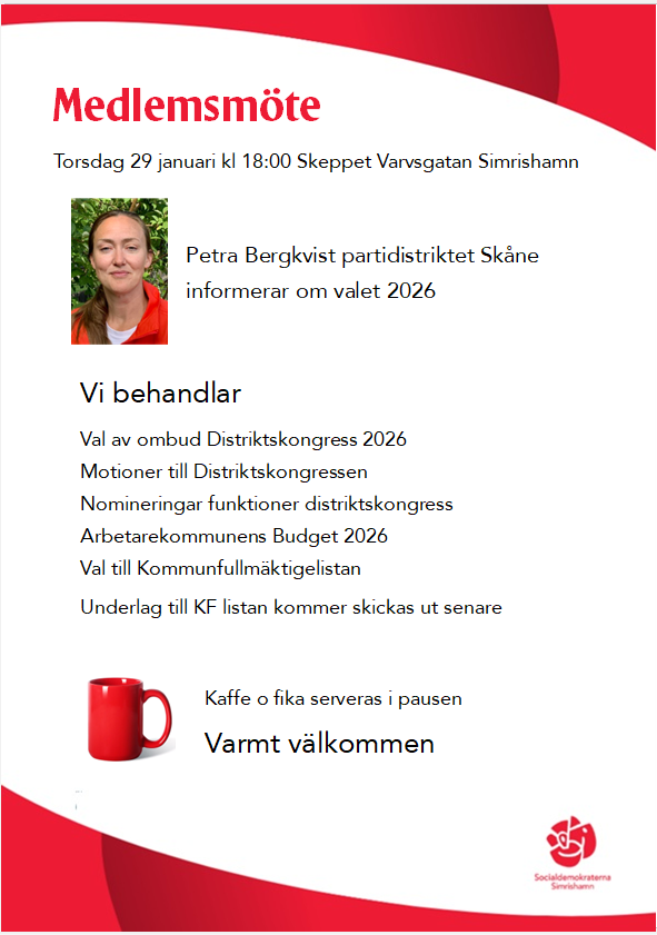 Val till kf-listan samt motioner &amp; nomineringar distriktskongress