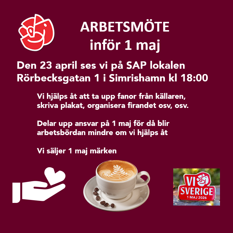 arbetsmöte första maj