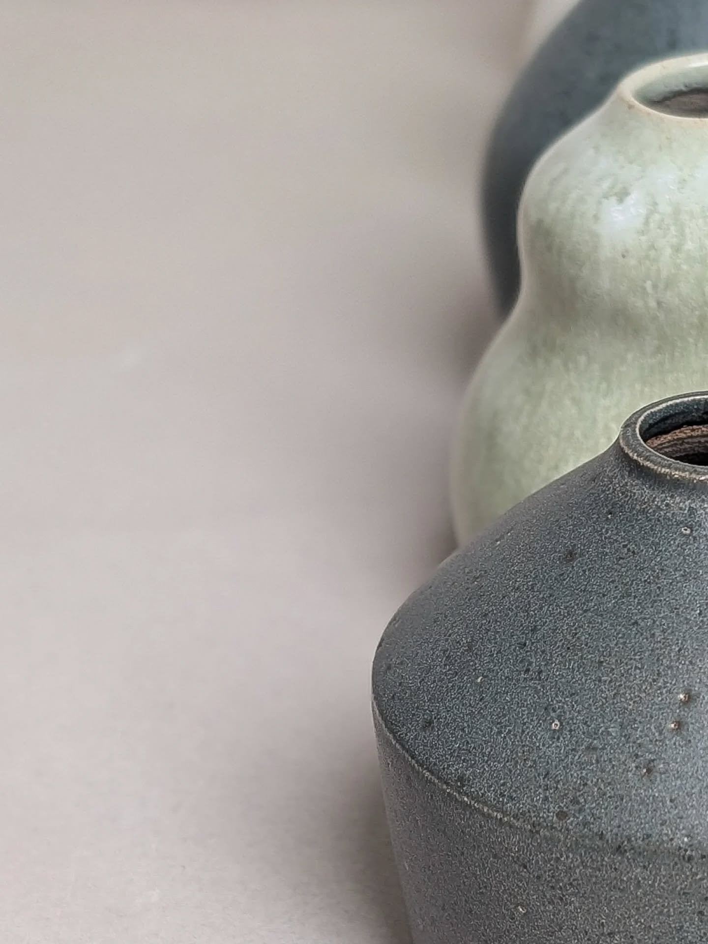 A few of my favourites from the most recent glaze firing 🔥🌚 (including my first ever jug, not sure why it's taken this long but SHE POURS LIKE A CHAMP 💖)