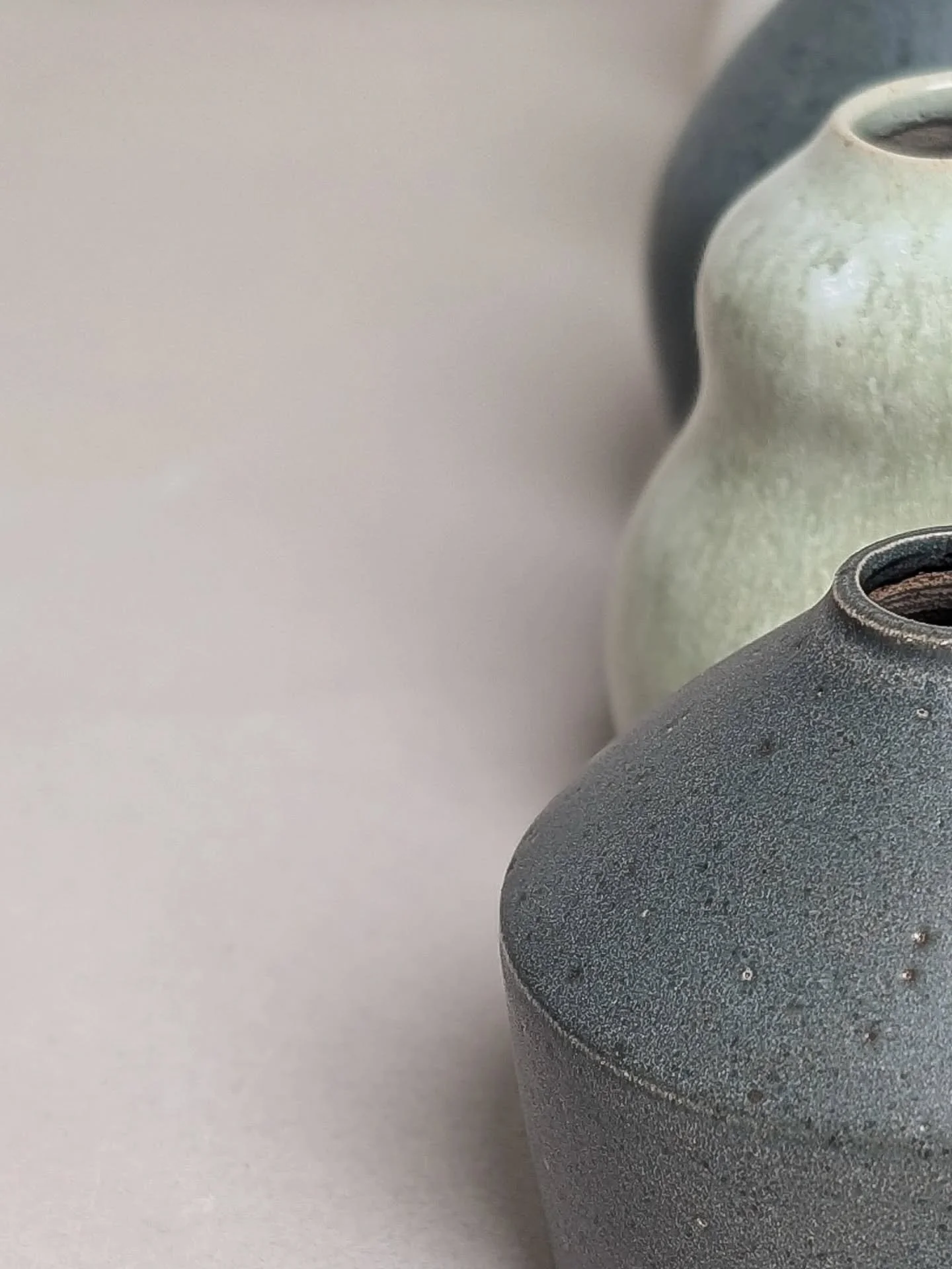 A few of my favourites from the most recent glaze firing 🔥🌚 (including my first ever jug, not sure why it's taken this long but SHE POURS LIKE A CHAMP 💖)