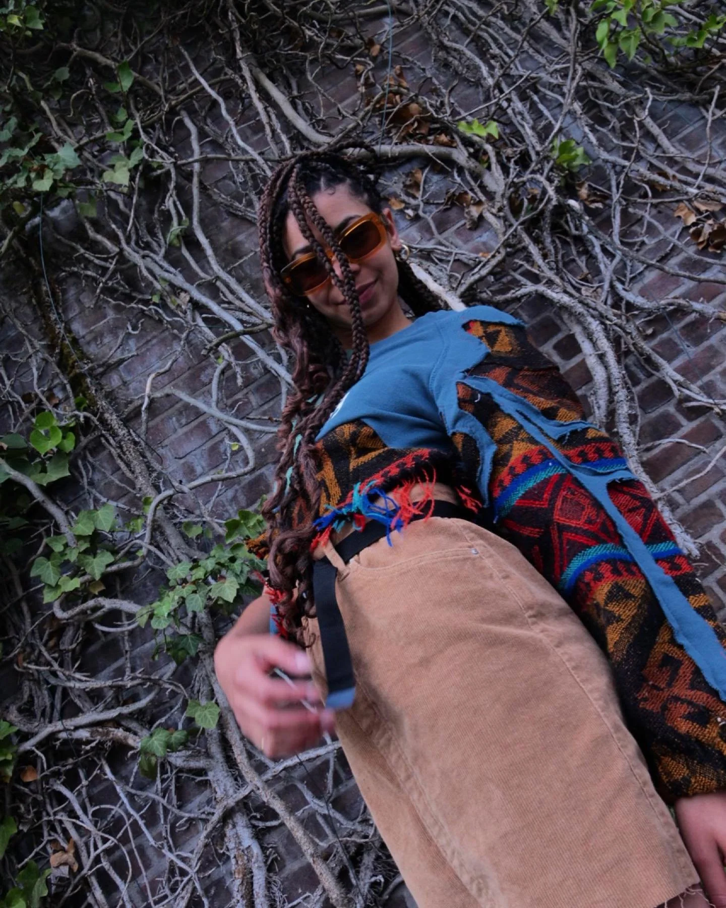 Shot by amazing photographer @xenialodewijks 

One sleeve upcycled Top available on depop 💚