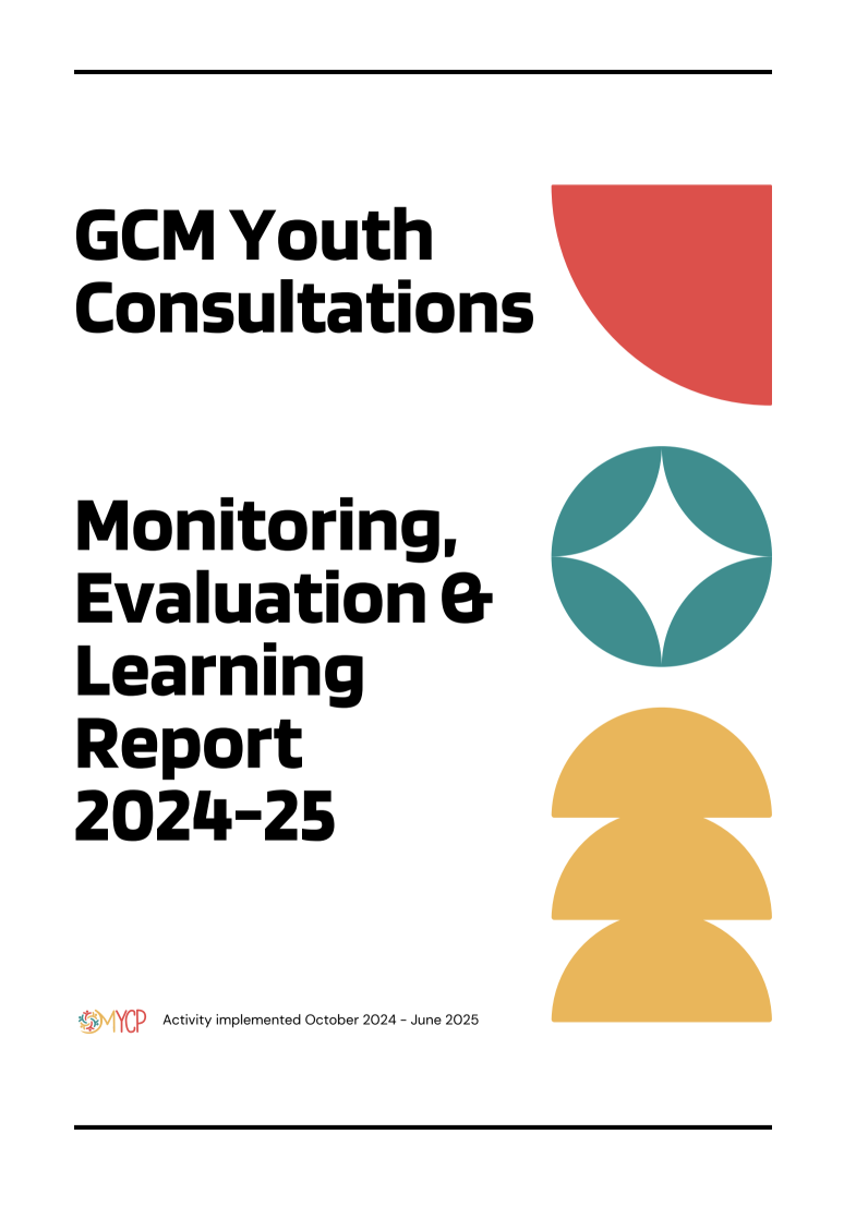 GCM Youth Consultations Monitoring, Evaluation &amp; Learning Report 2024-25