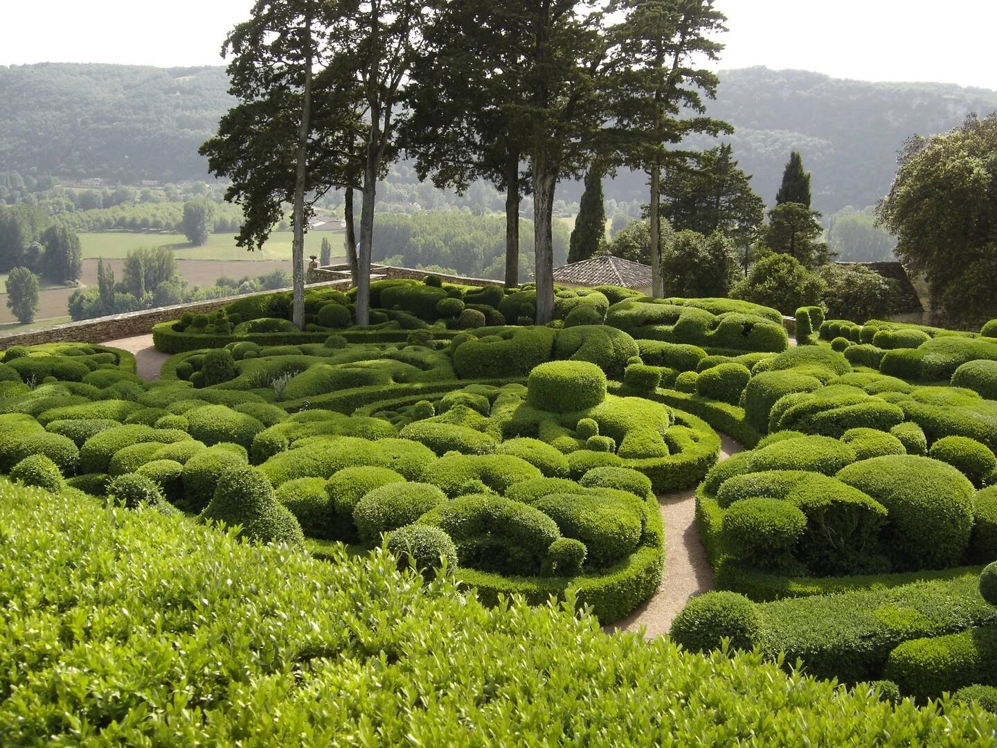 Marqueyssac gardens - a 19thC château at Vézac in the Dordogne
