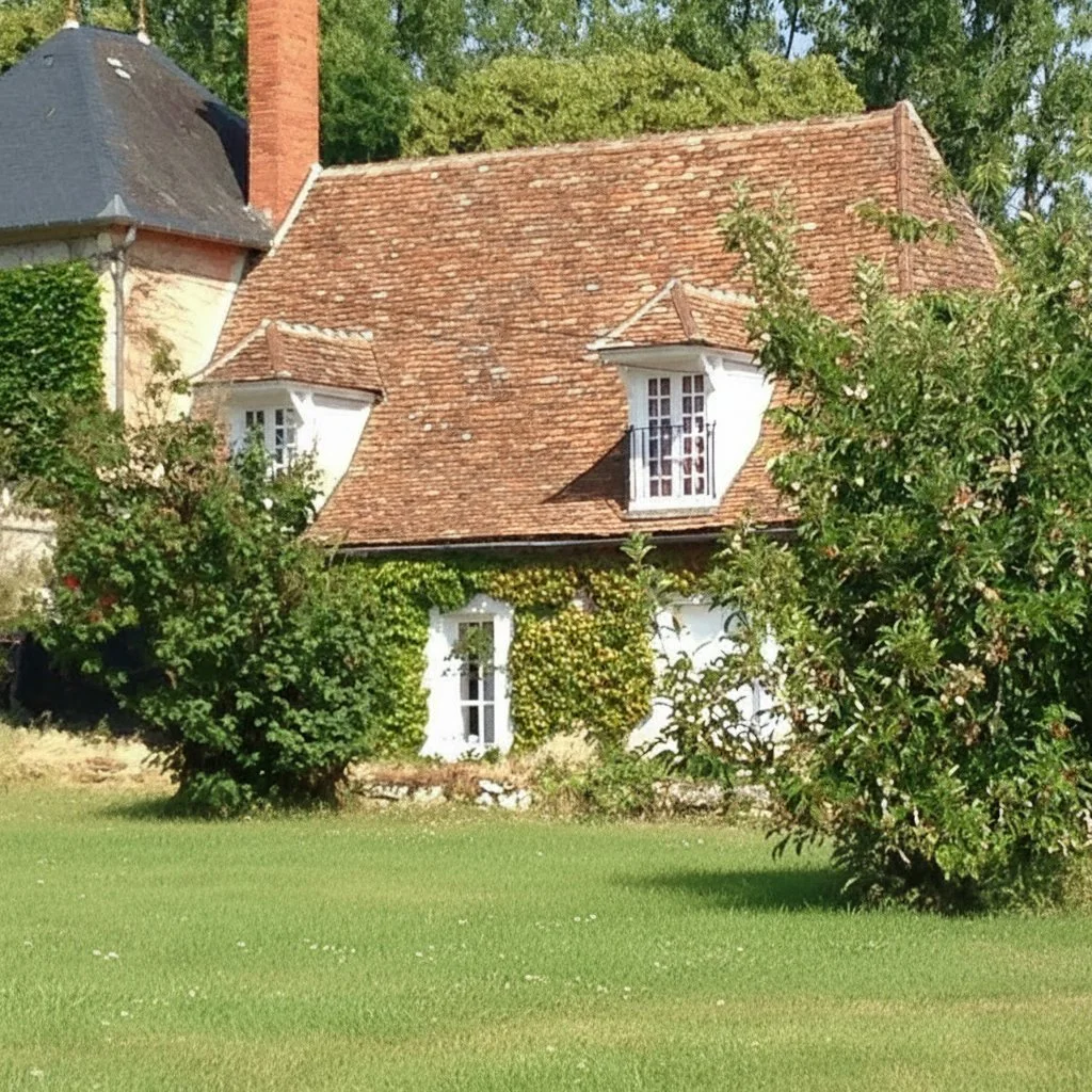 Exterior photo of Tabary Gatehouse with trees in the front garden