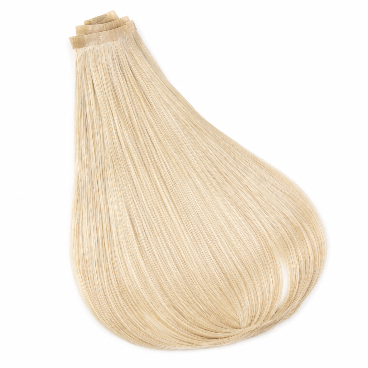 blonde seamless clip ins