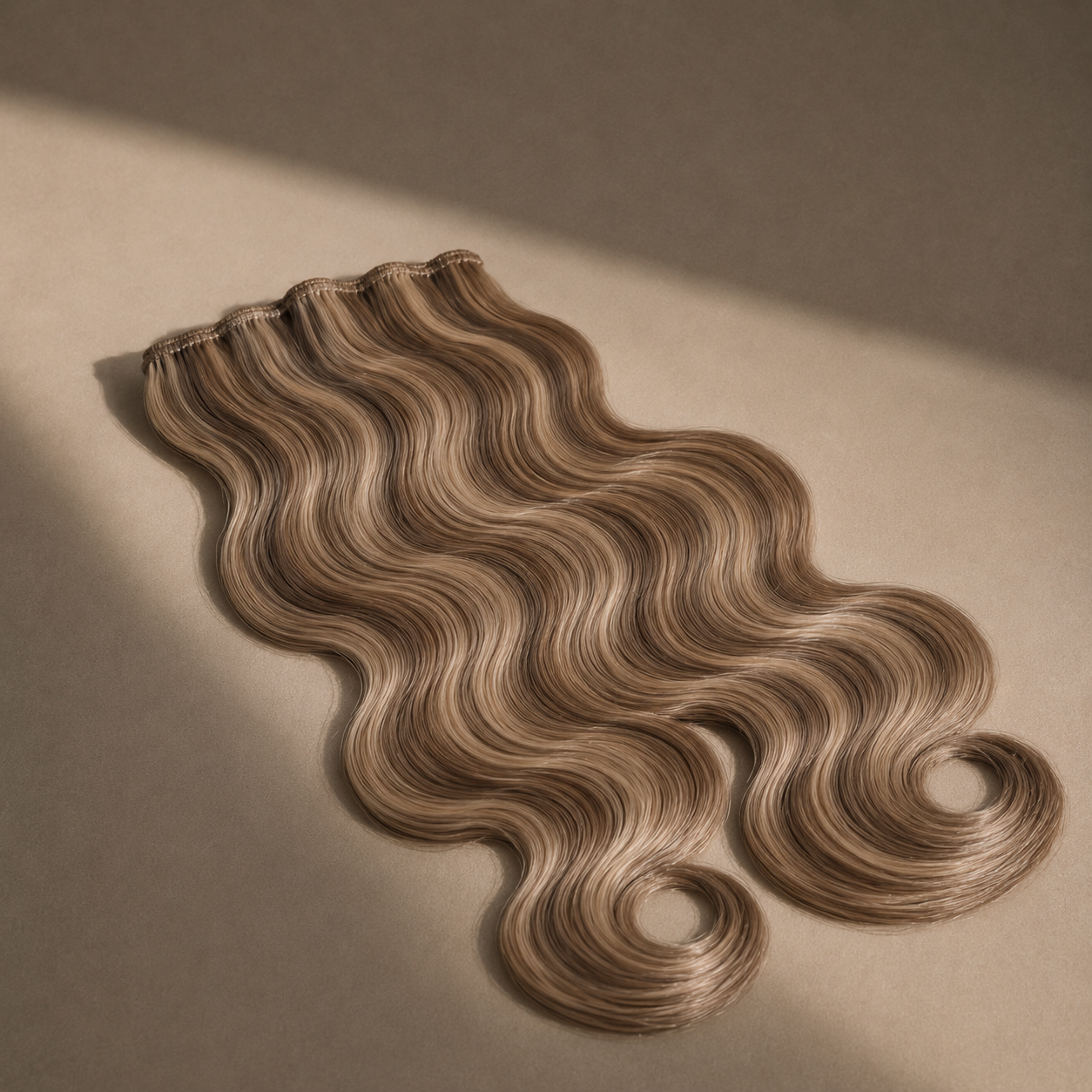 s&r brunette seamless clip ins