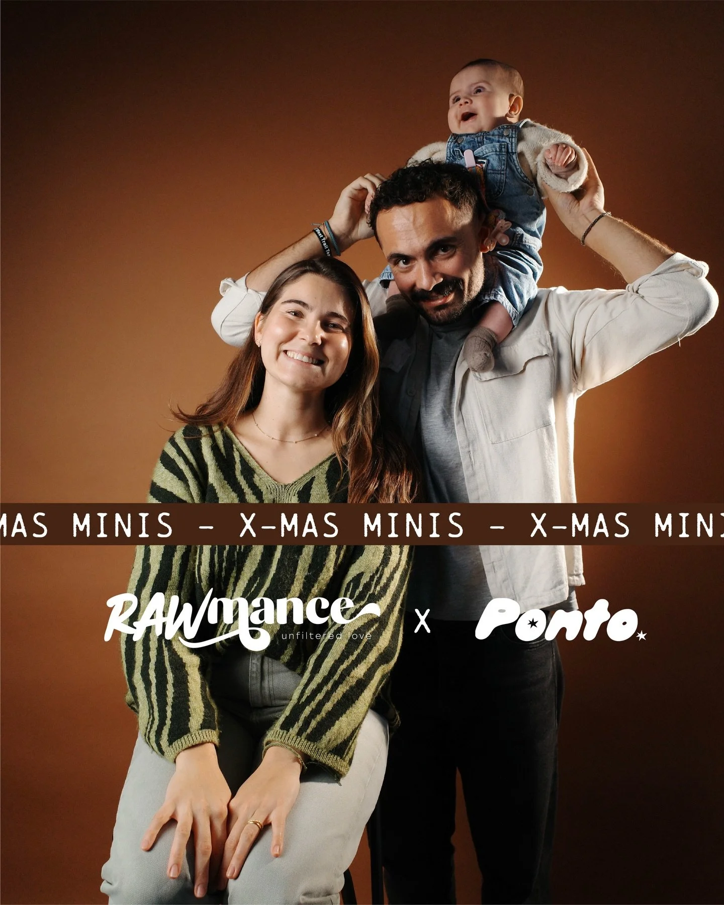 X-MAS MINIS are here!

📅 December 6th and 7th
🕒 30 minutes
📍 @ponto.creativestudio 

Send us a DM to book your spot! 
With love, Rawmance 🧡

A big thank you to our friends and models @marinaandrafael.photo 🫶🏻