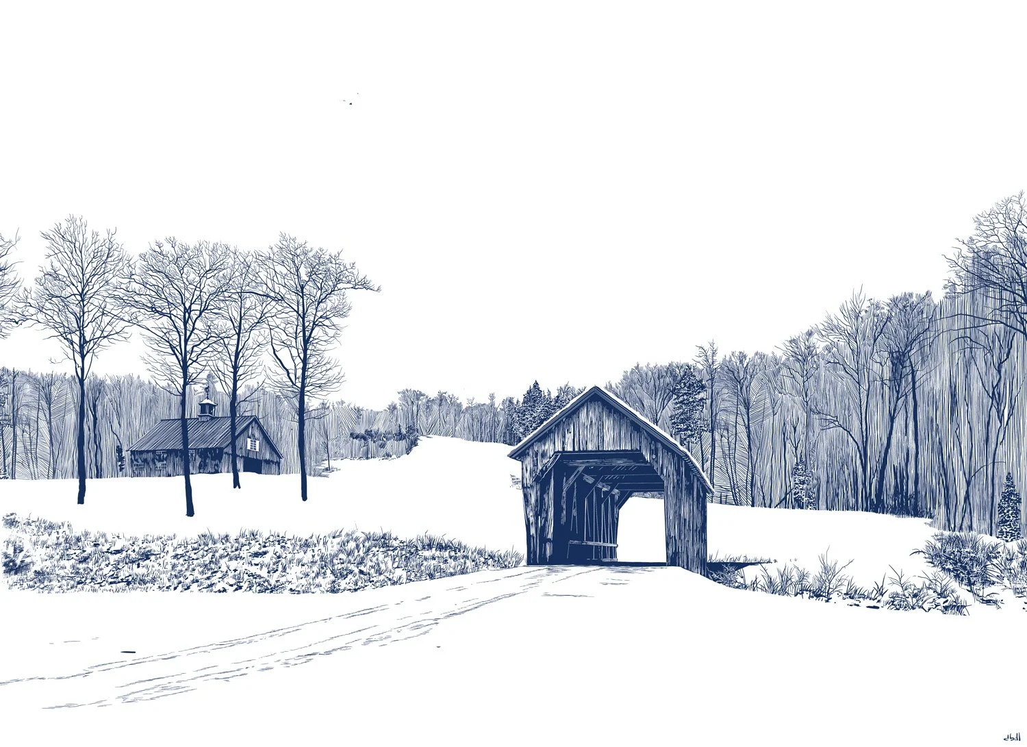 Covered Bridge, monotone 2026