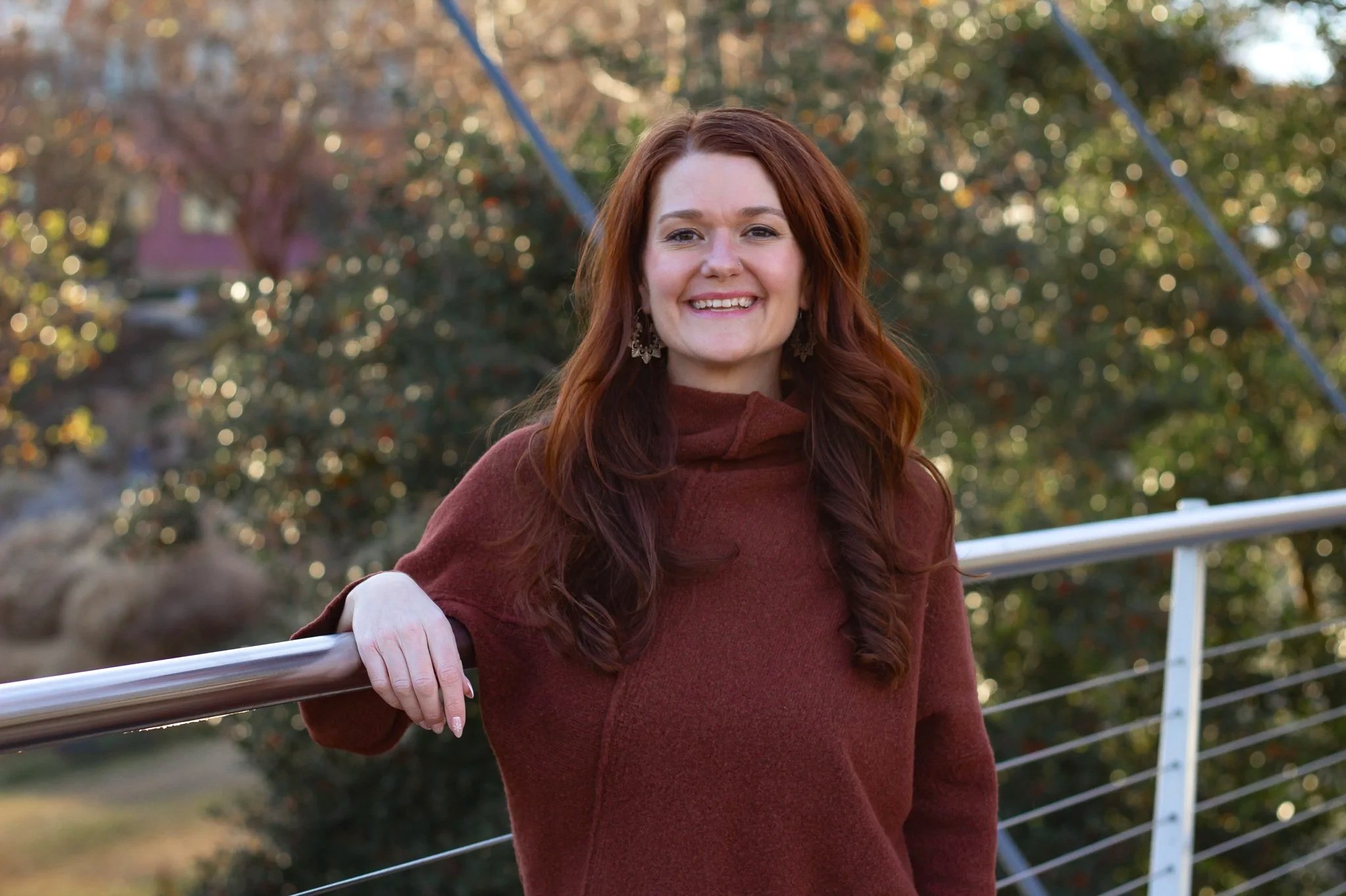 smiling therapist at Falls Park