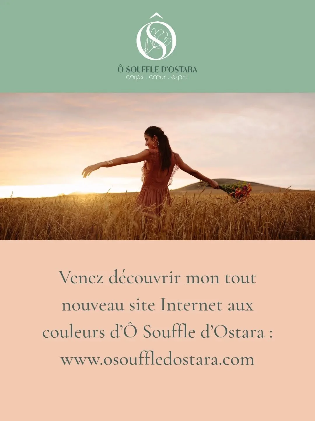 🥳 Mon site Internet est enfin arriv&eacute;&nbsp;! Il est tout beau et tout chaud en cette fin d'&eacute;t&eacute;. 😎☀️

Vous le retrouverez &agrave; cette adresse&nbsp;: www.osouffledostara.com

💗 Il est fin pr&ecirc;t et j'y ai mis tout mon c&oe