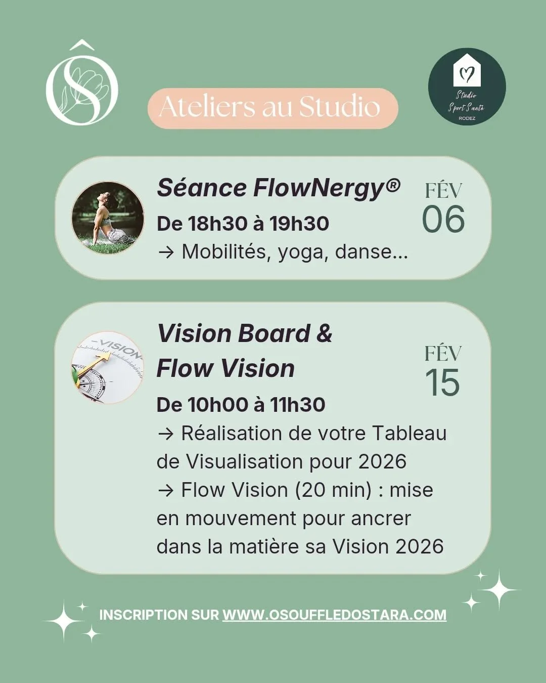🎊 Nouvel atelier au @studio.sport.sante.rodez&nbsp;pour bien commencer 2026 ! 🎊

Venez couper avec l'agitation du quotidien et prendre un moment de reconnexion &agrave; soi, de cr&eacute;ativit&eacute; et de mieux-&ecirc;tre !

Ces ateliers sont ac