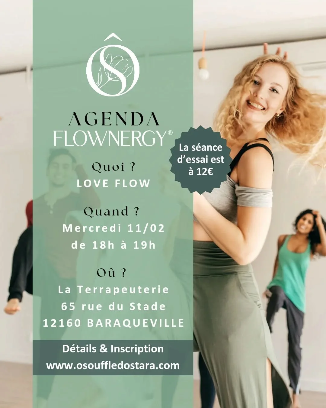 💗 A l'approche de la Saint Valentin, venez d&eacute;couvrir ce Flow rempli d'amour le mercredi 11 f&eacute;vrier &agrave; 18h &agrave; @la.terrapeuterie.baraqueville 💞

🫶 Je vous propose un Love Flow pour venir vous enrober d'amour, de tendresse, 