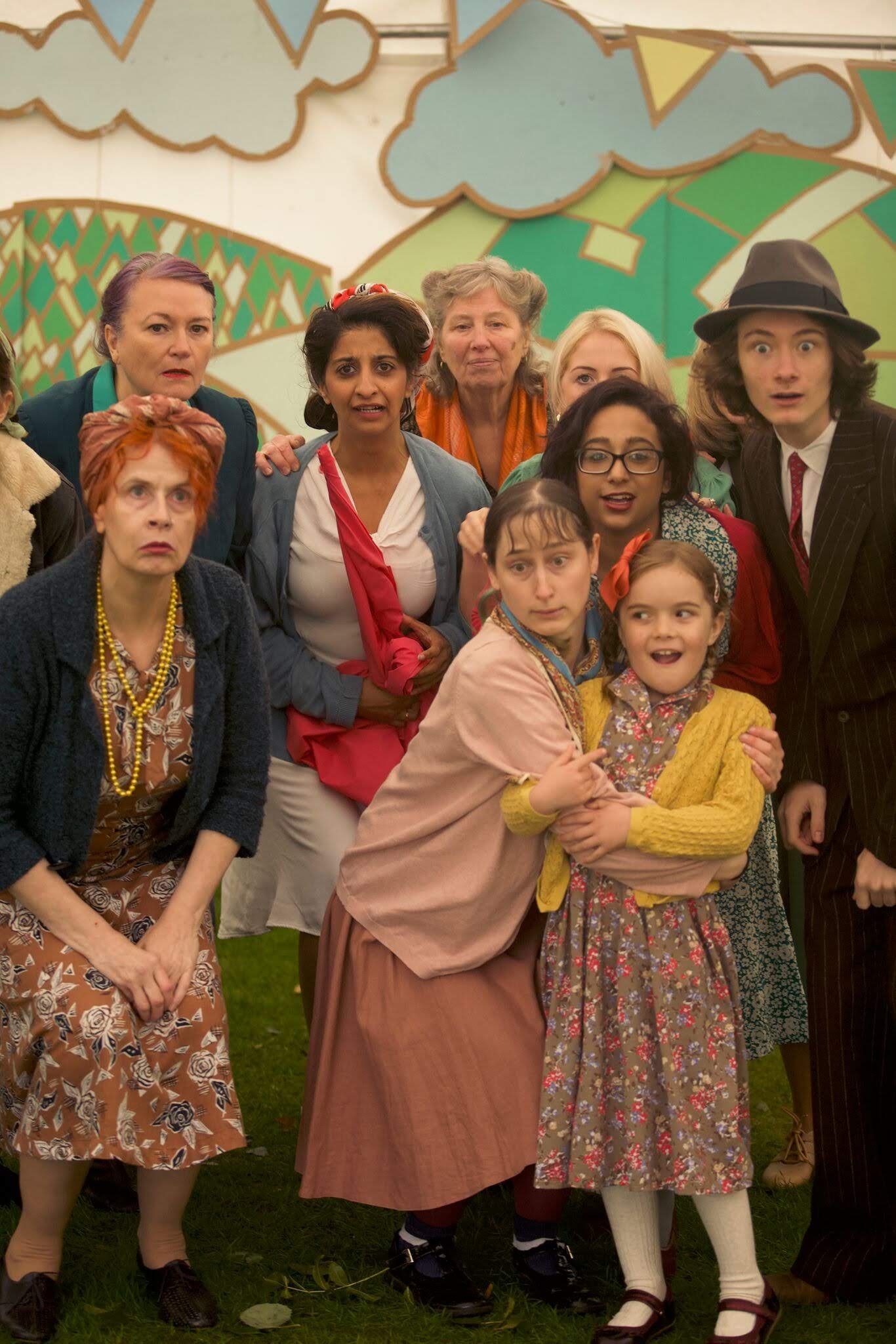 We've seen the bear! The cast of Sticklebacks and Swingboats - photo Paul Floyd Blake.jpg