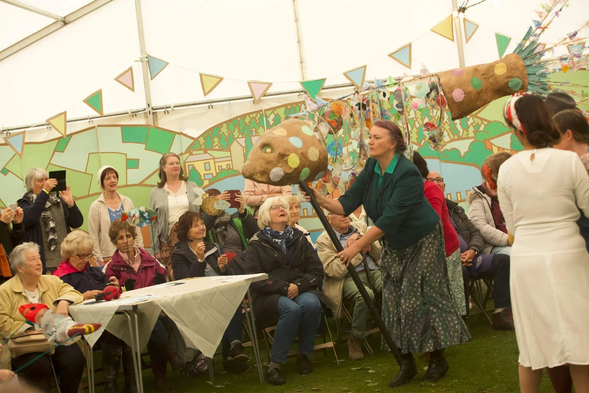 The Big Fish puts in an appearance at Sticklebacks and Swingboats - photo Paul Floyd Blake.jpg
