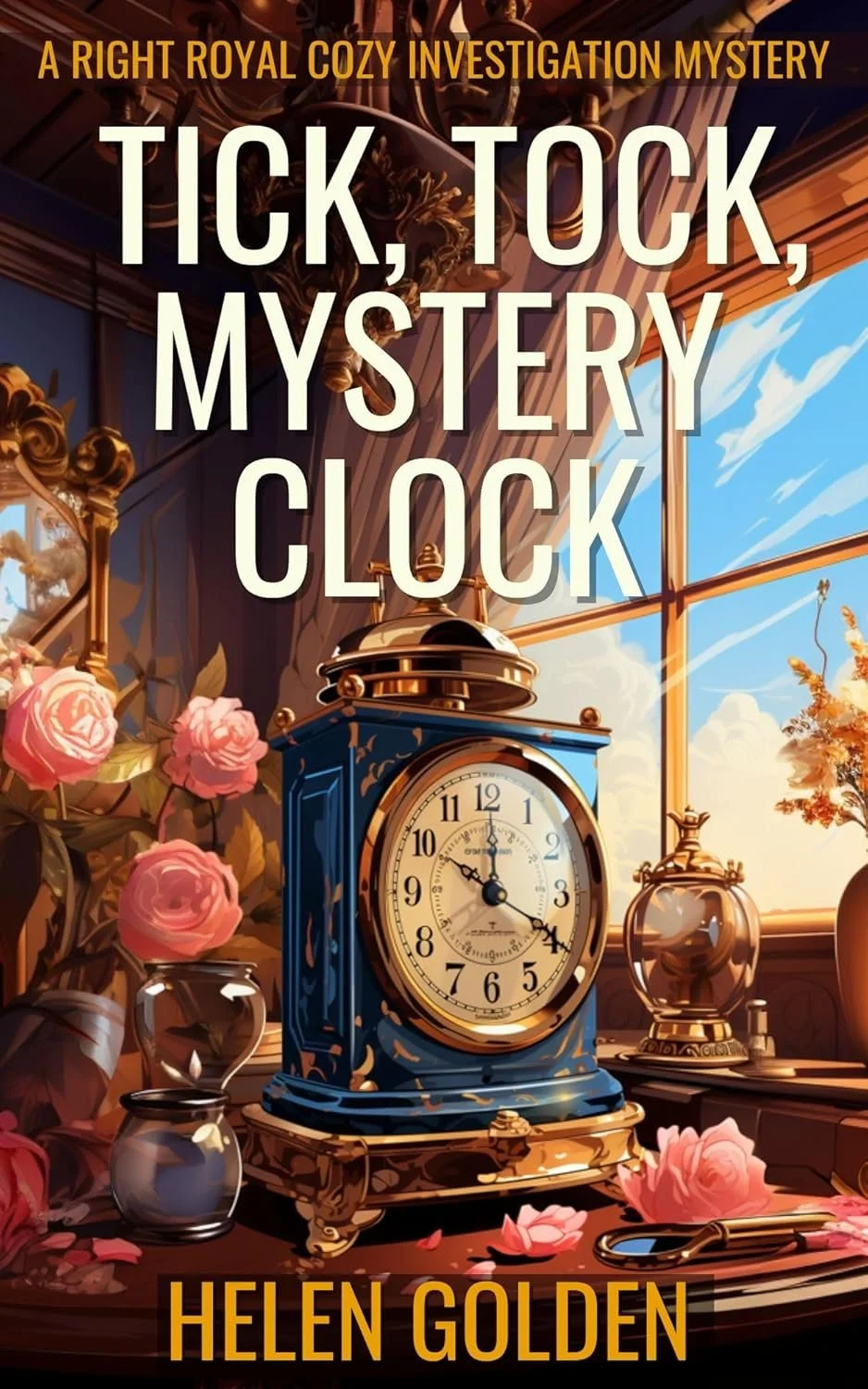 Tick, Tock, Mystery Clock book cover by Helen Golden