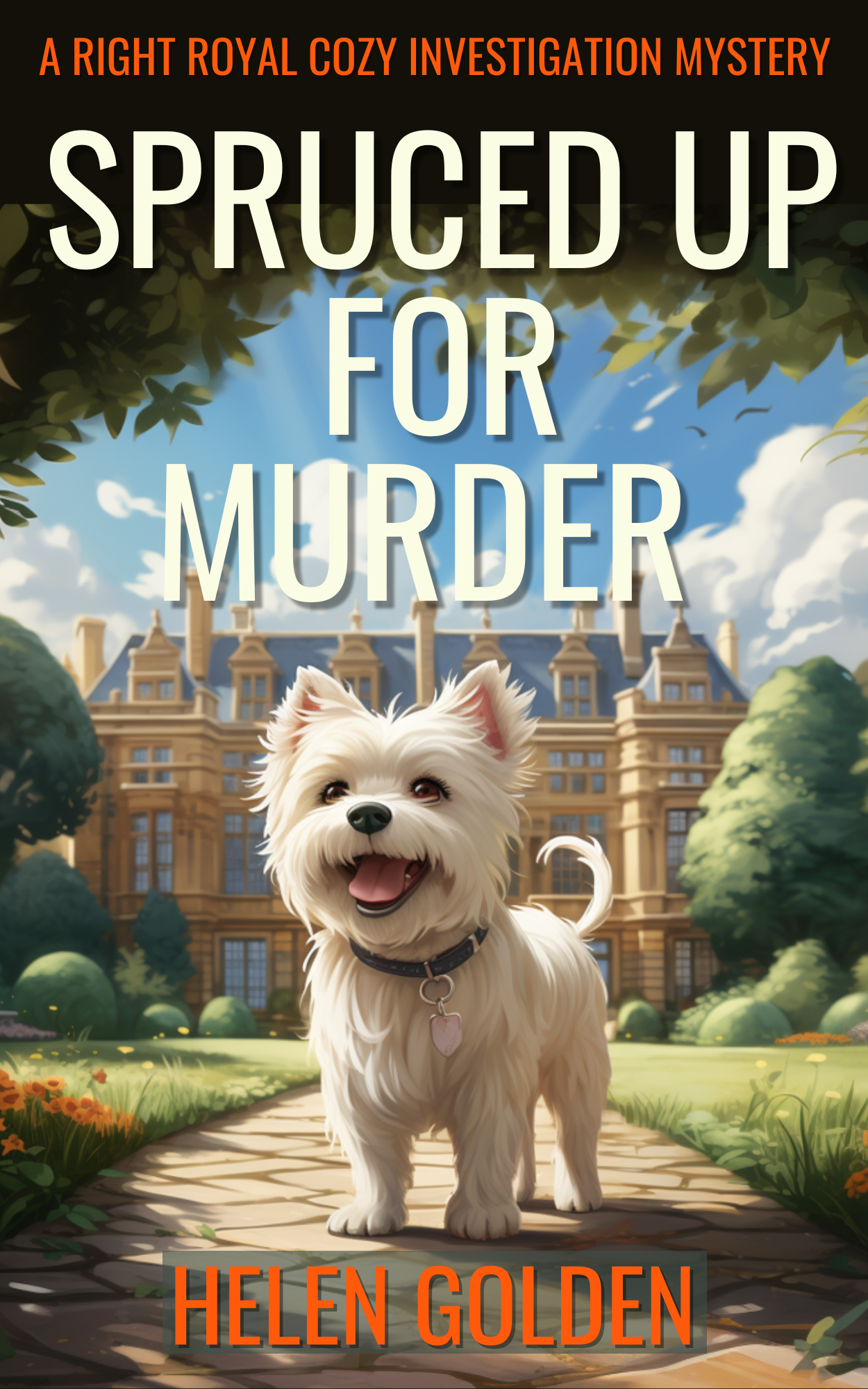 Spruced Up For Murder book cover by Helen Golden