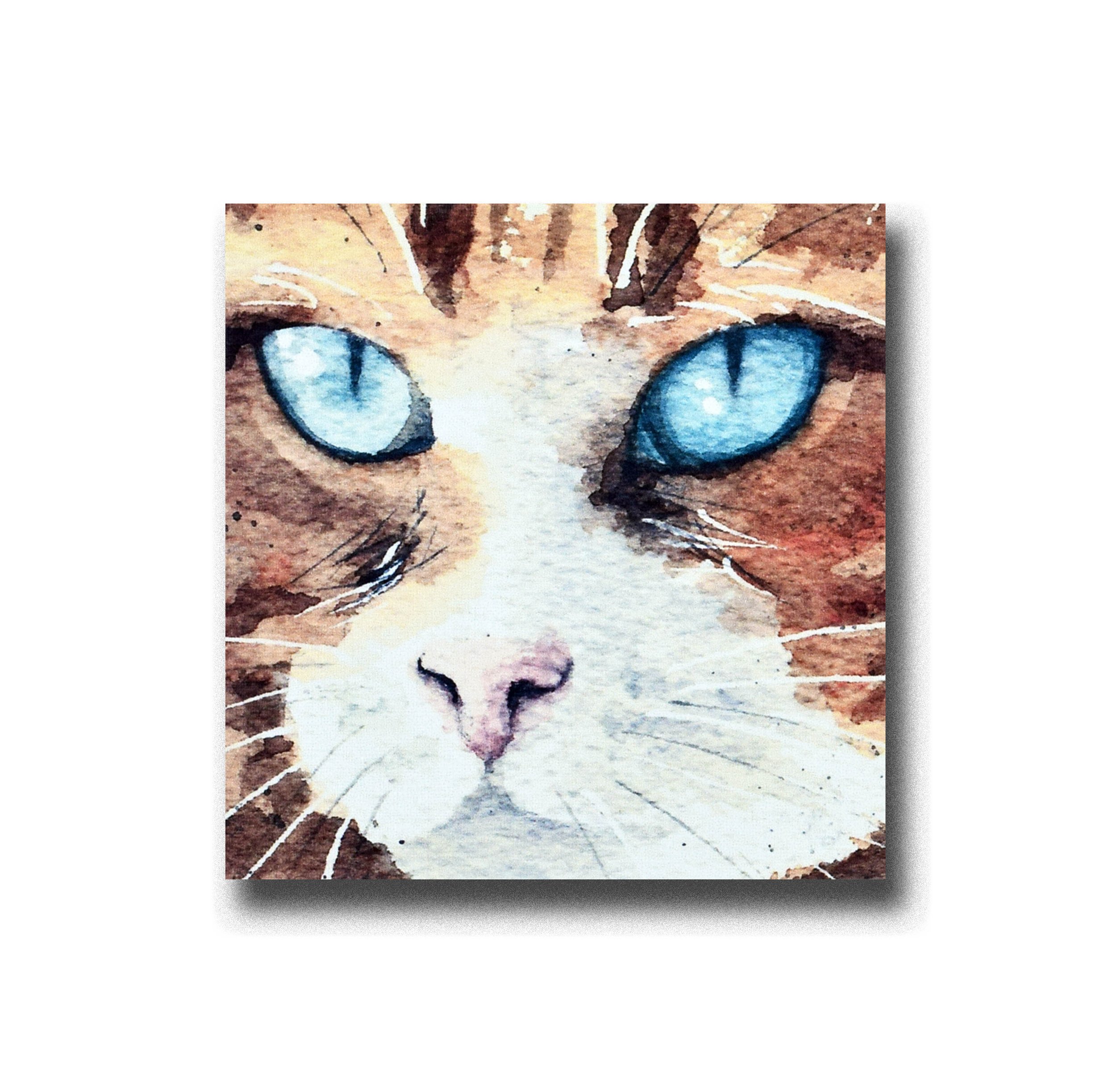 Handmade, greeting card, Tomcat