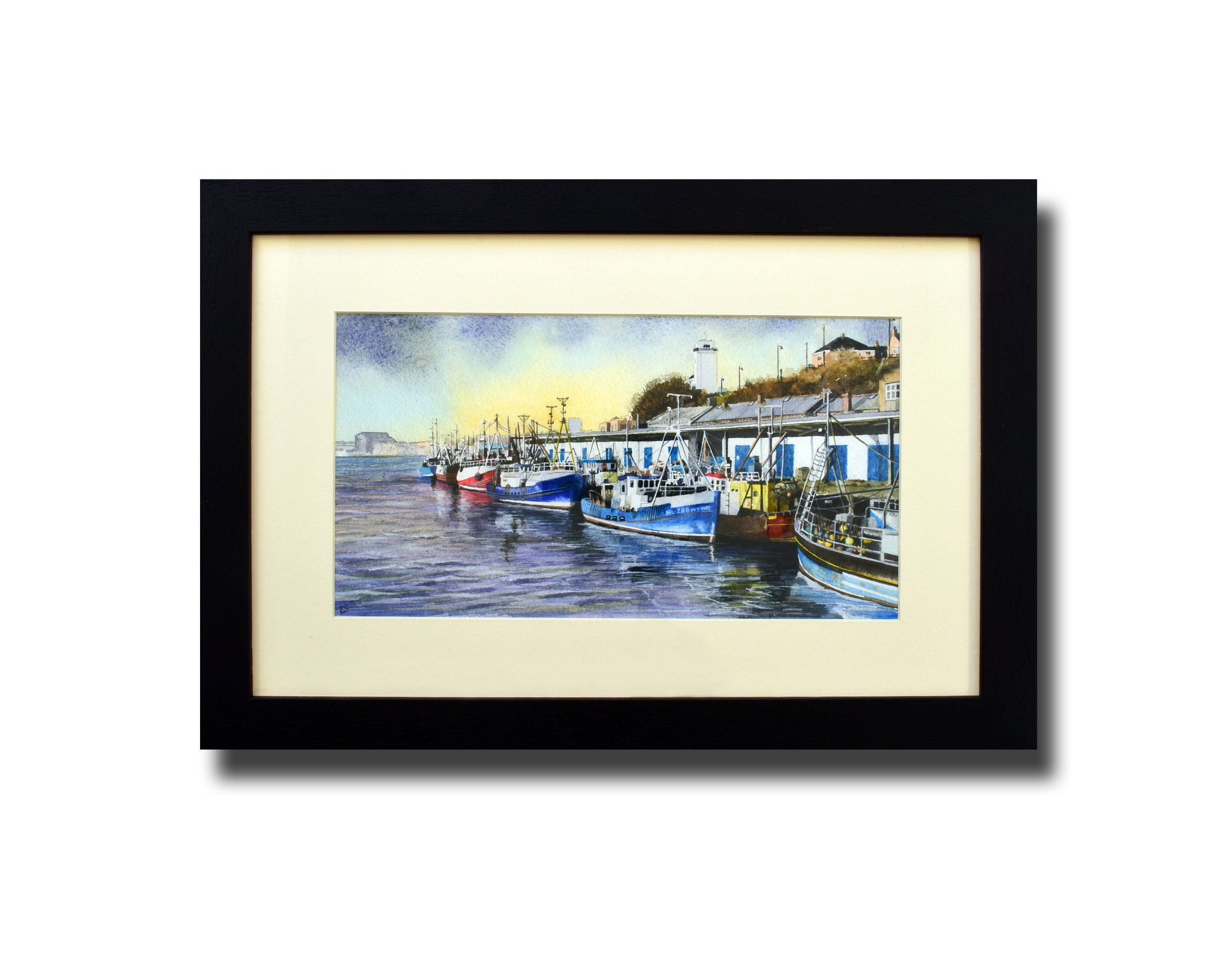 Framed art print, wall art, North Shields Fish Quay