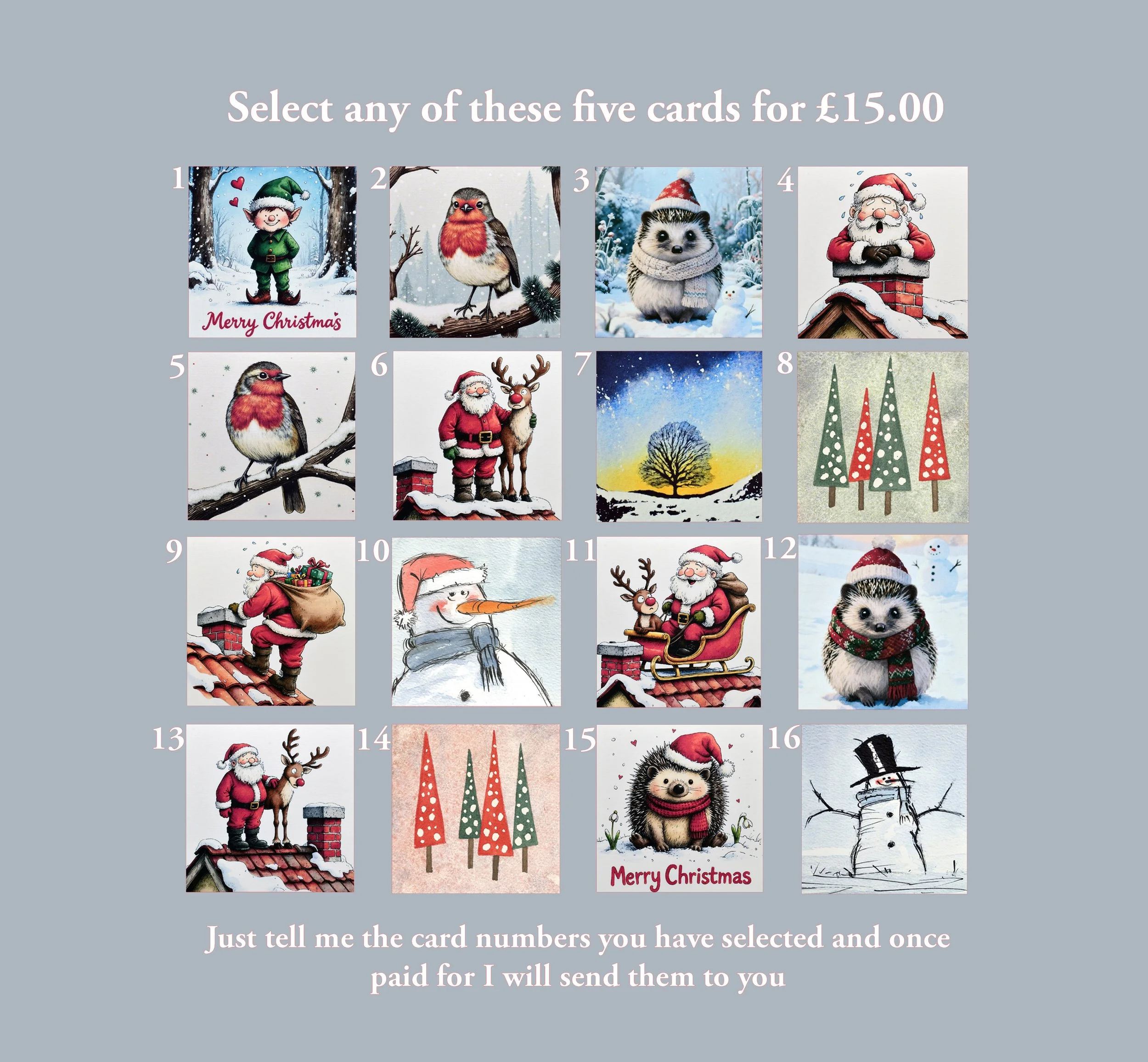 X5 Christmas card offer