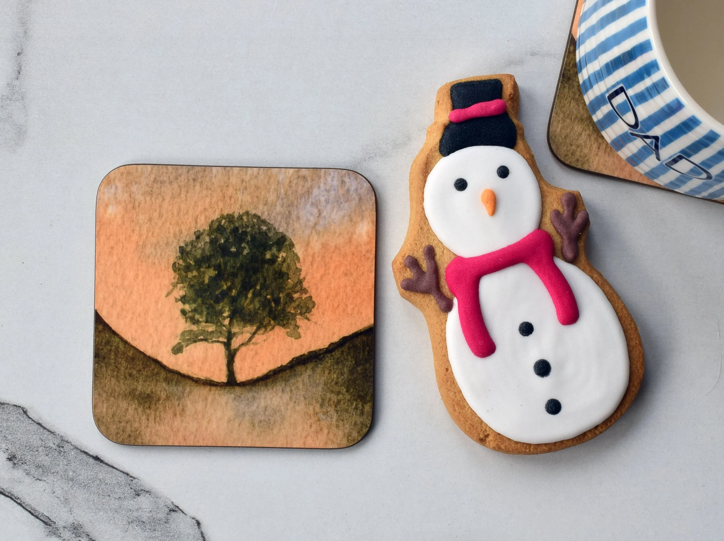 Orange Sycamore Gap coaster four.jpg