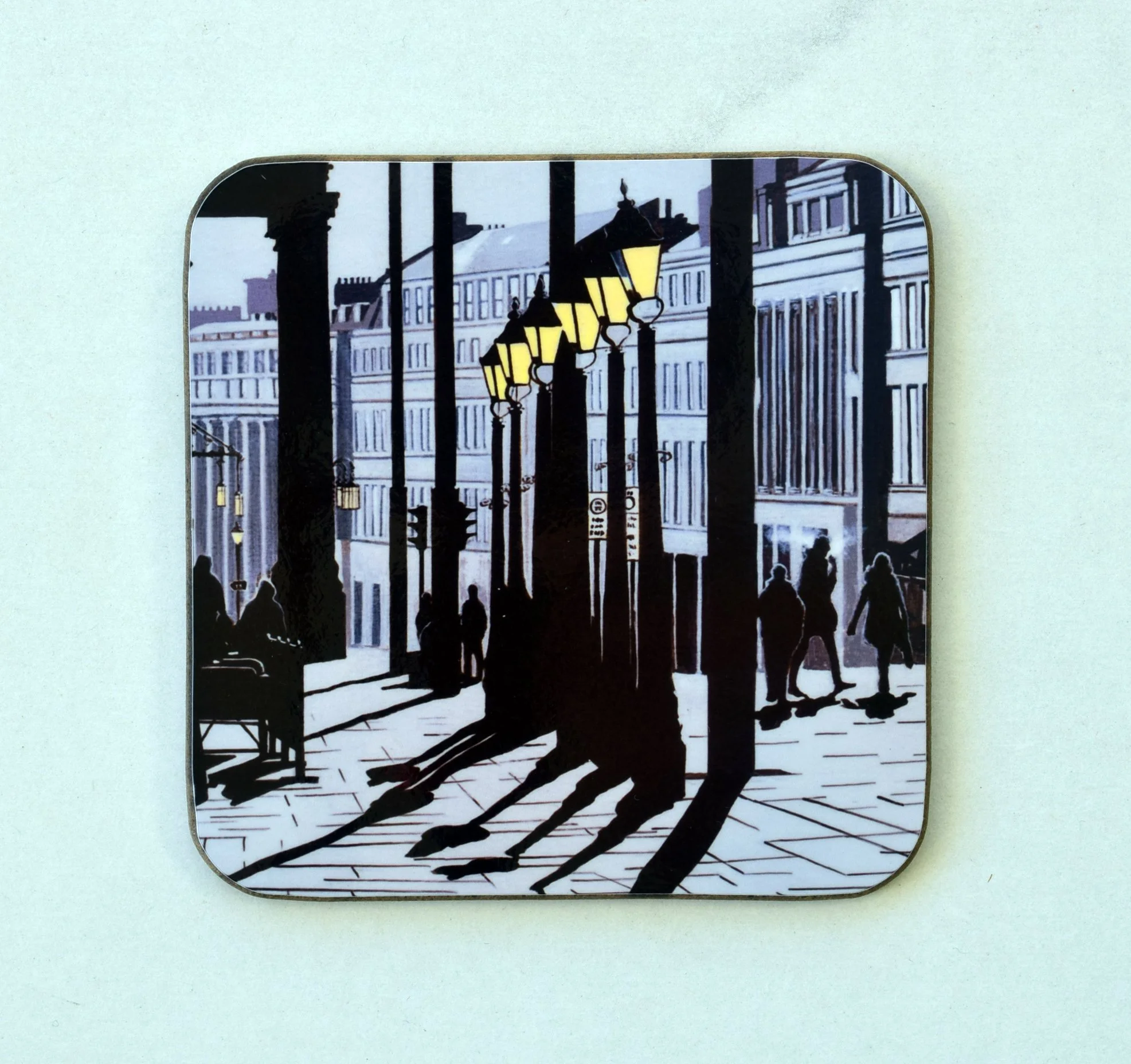 Grey Street, printed art coaster