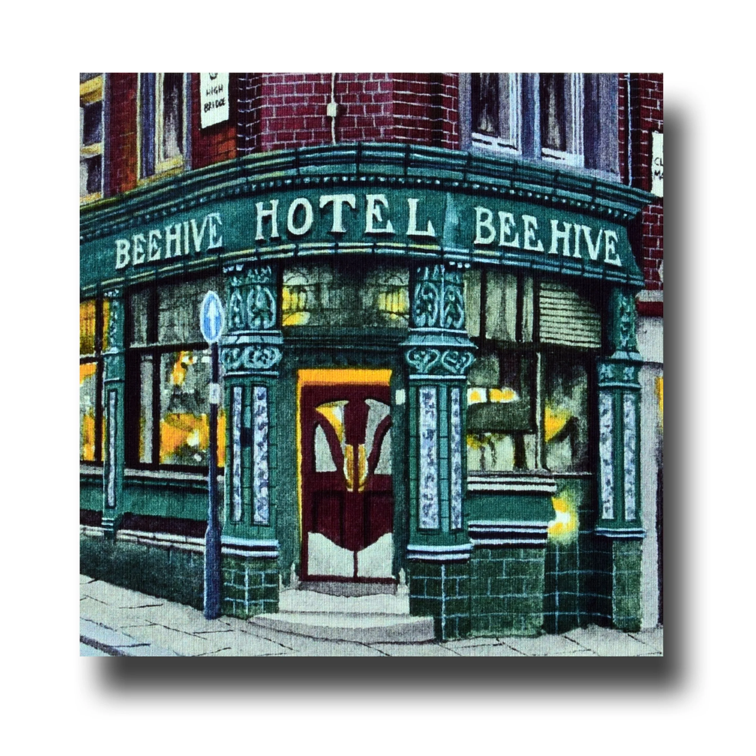 Handmade, greeting card, The Beehive Hotel